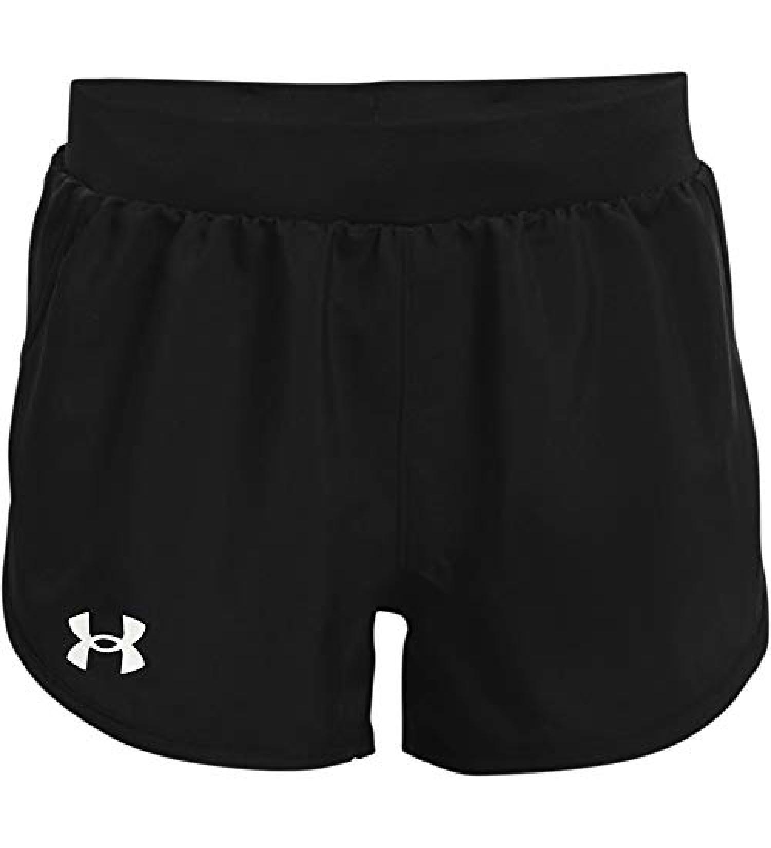Under Armour Girls' Fly by Shorts - Black/White - Medium - Buy Online on SooperMarket.com