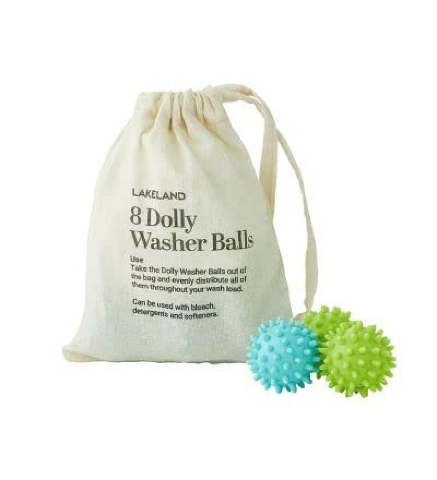 Lakeland 8 Dolly Washing Balls - Reduce Detergent Usage by 50% with Extra Cleaning Power Spikes - Buy Online on SooperMarket.com