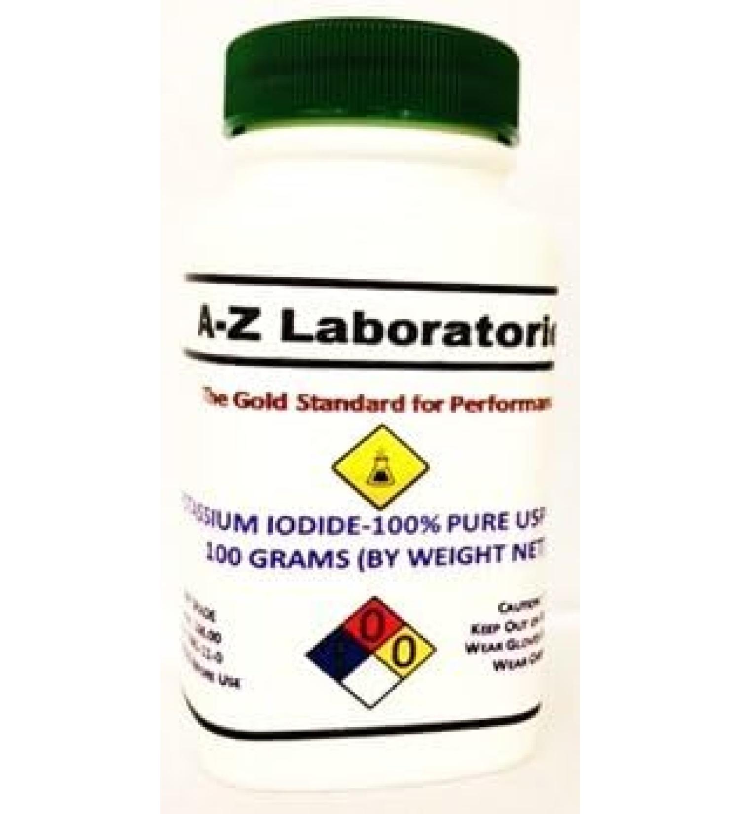 Potassium Iodide - 100% Pure USP Crystals - 31% K / 69% I 100 grams (3.52 oz)