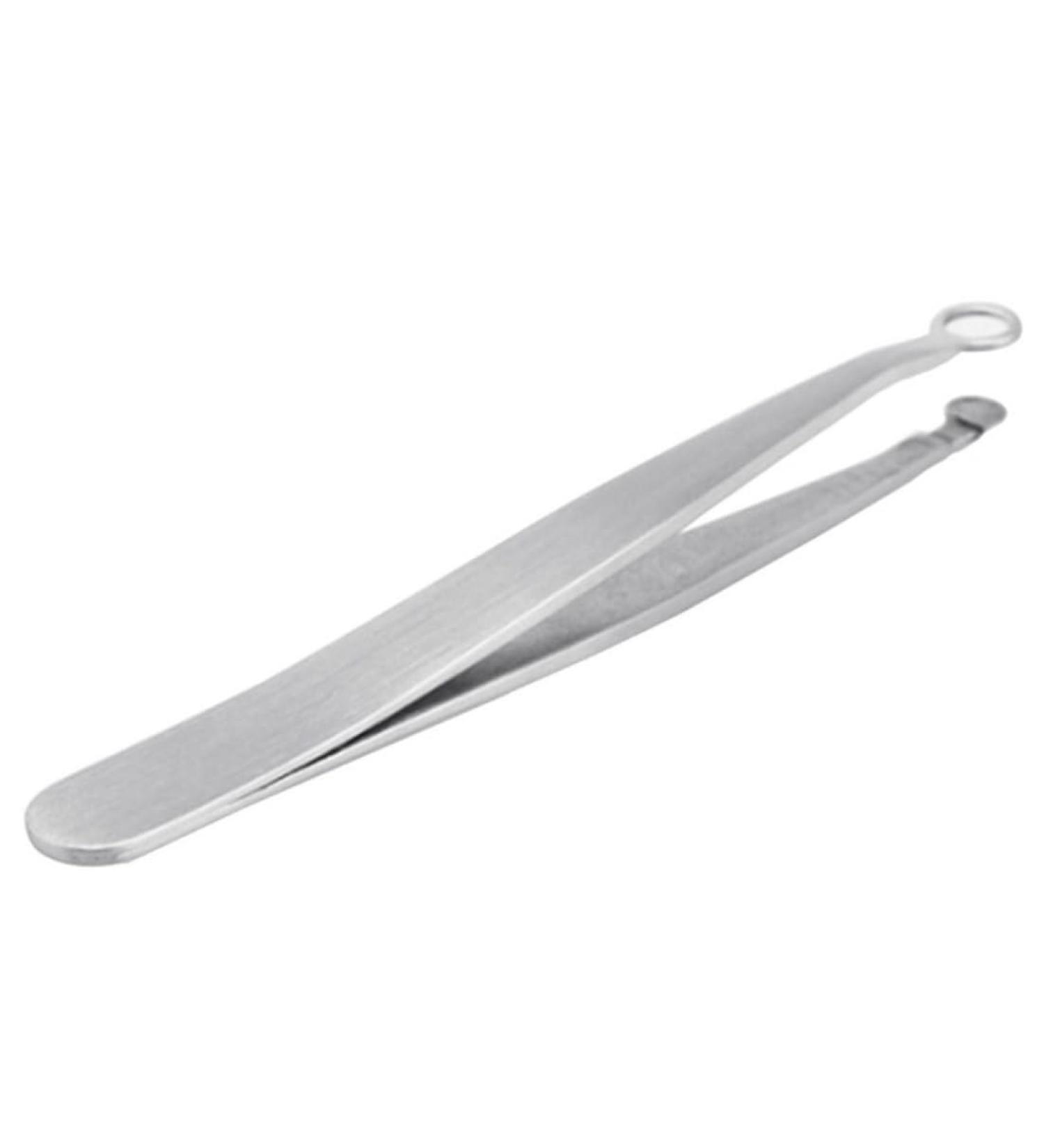 Nose Hair Tweezers Stainless Steel Round Tip Face Hair Remover Eyelash Eyebrow Tweezers Professional Tweezers - Buy Online on SooperMarket.com