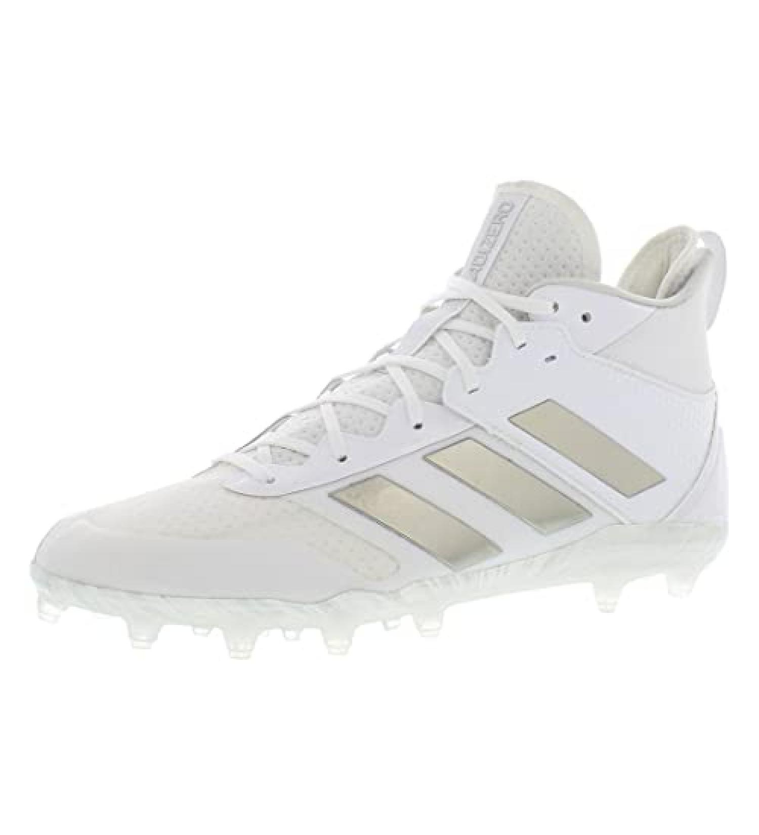 adidas Adizero Lacrosse Cleats - Unisex Size 10 - White/Silver Metallic - Buy Online on SooperMarket.com
