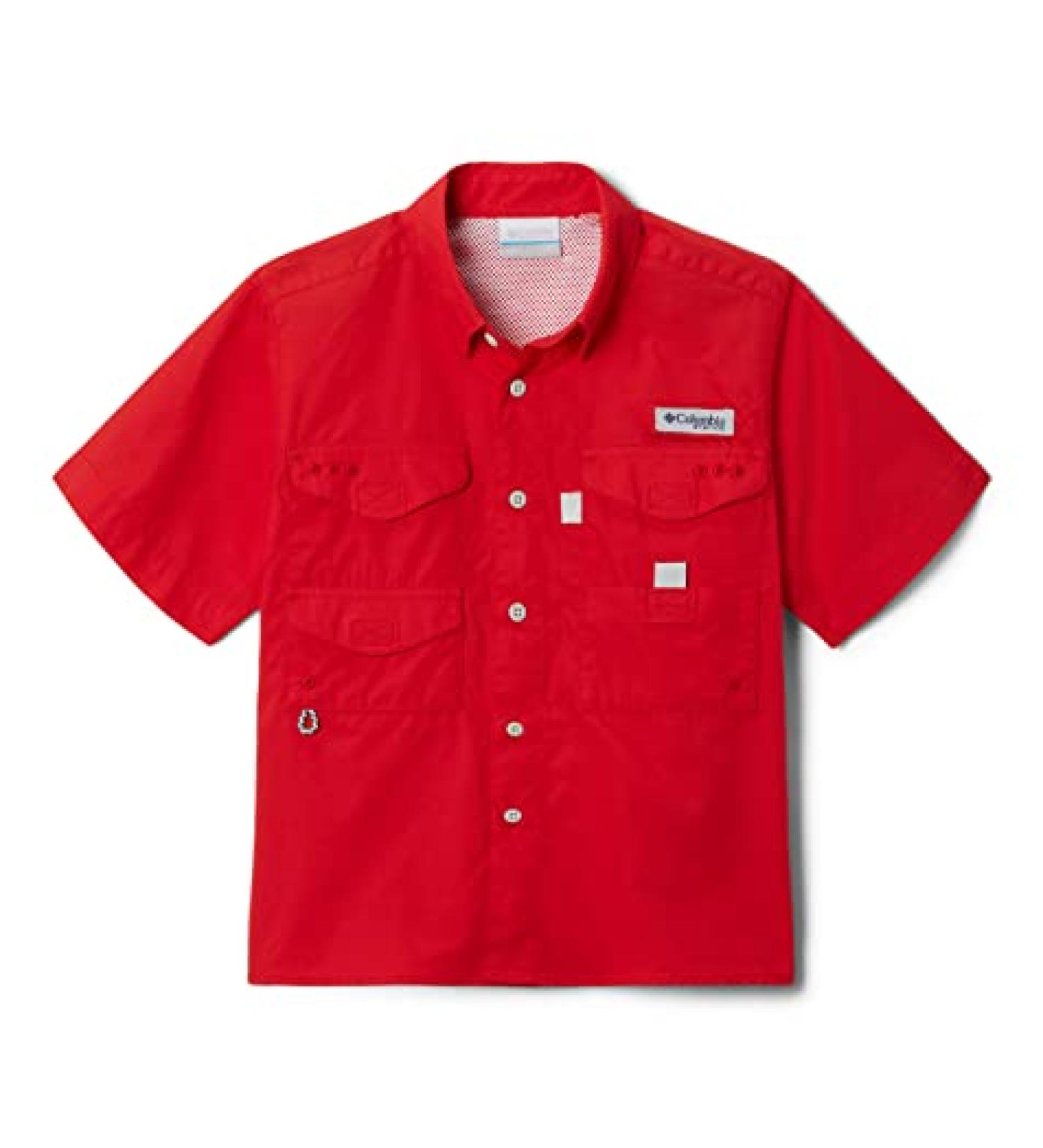 Columbia Little Boys' Bonehead Short Sleeve Shirt - Red Spark | Size Medium - Buy Online on SooperMarket.com