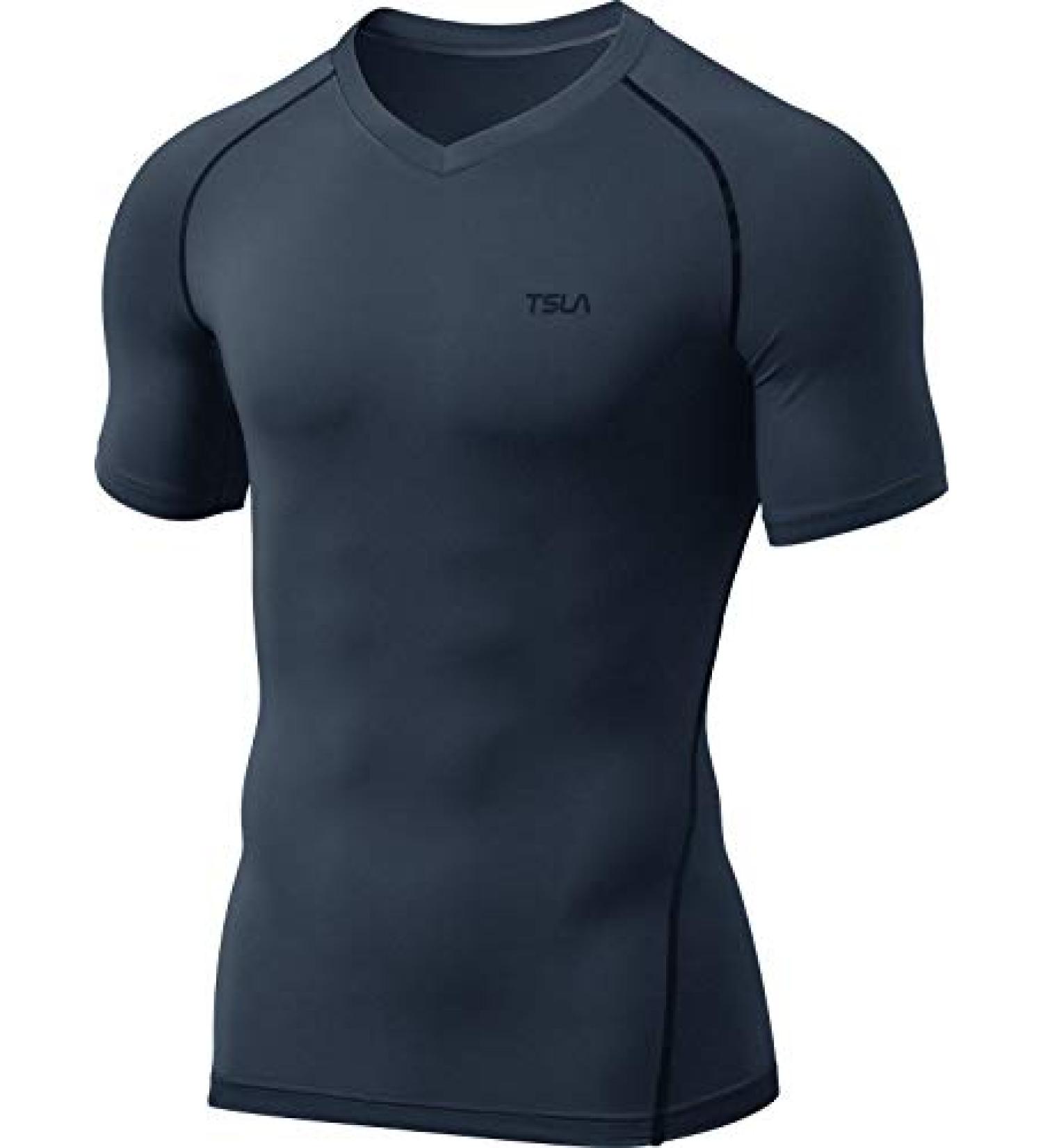 TSLA Men's Tactical Cool Dry Compression Shirt - Charcoal, Large - Buy Online on SooperMarket.com