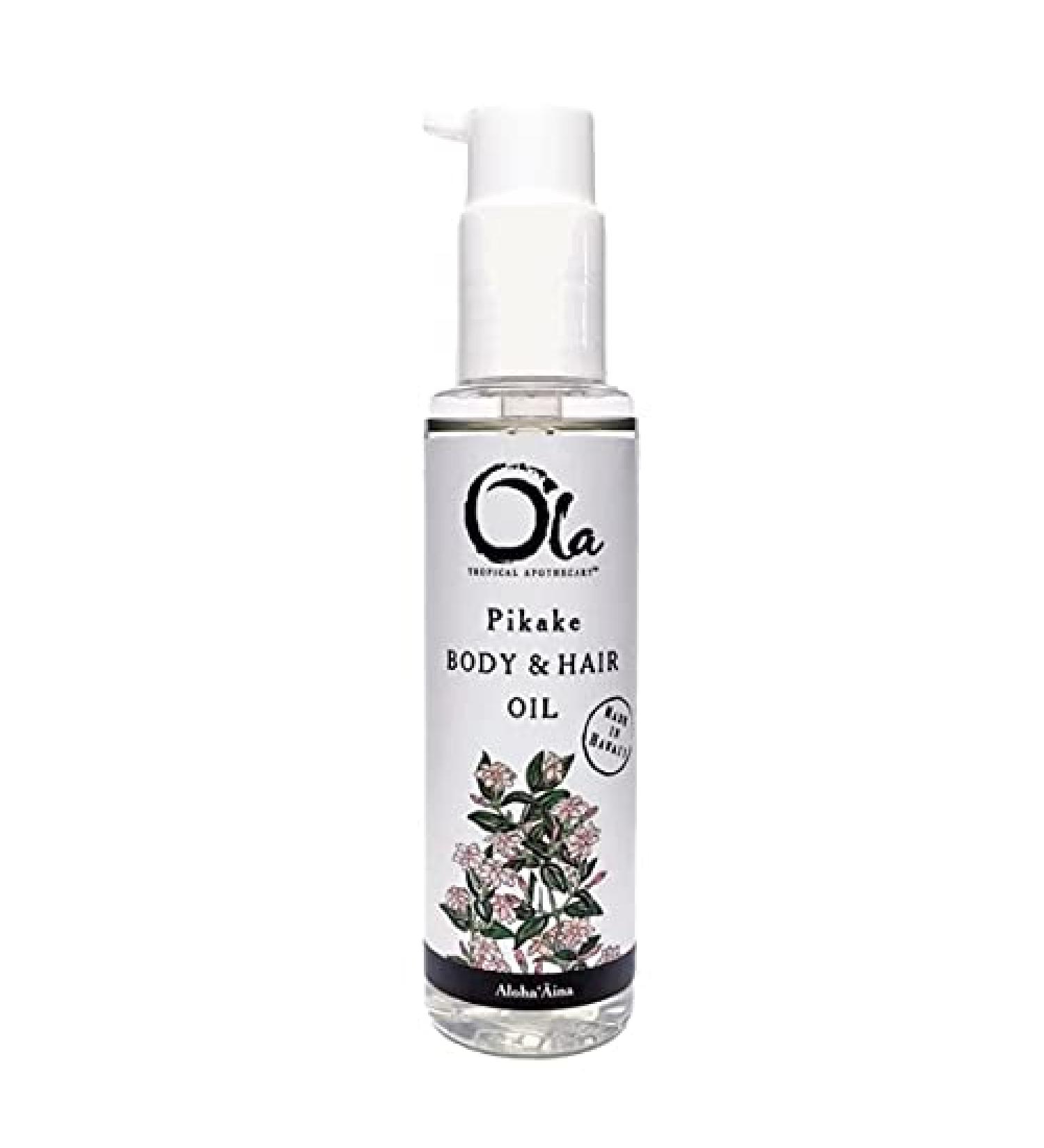 Ola Pikake Body and Hair Oil | Pure Tropical Oils & Plant Extracts - 3.4 fl oz | International Shipping Available - Buy Online on SooperMarket.com
