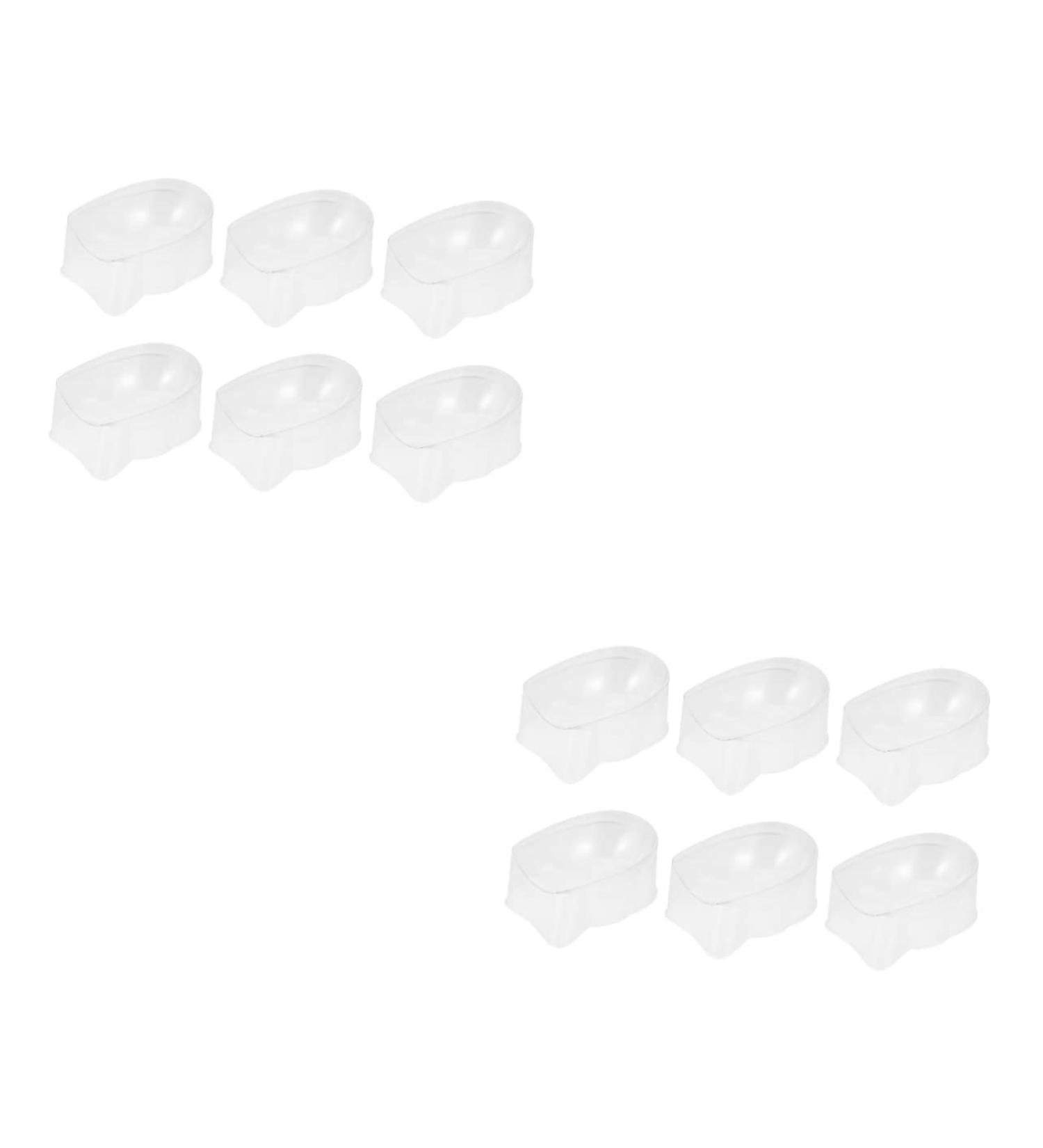 FRCOLOR Thehomeuse Powder Box for Dipping Nails Starter Set 12 Pieces Recycling System for Nail Powder Nail Tip Shape Guides Manicure Nail Art Tool Container for Nail Dipping Powder 5X4X2.5CMx2pcs White x 2 pieces - Buy Online on SooperMarket.com