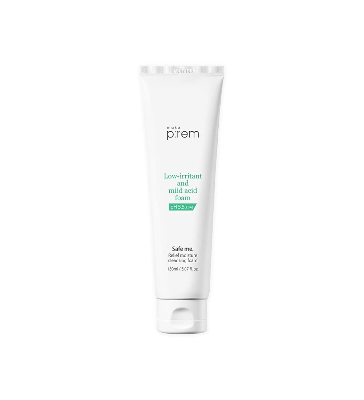 PremSafe Relief Moisture Cleansing Foam 150ml - Gentle pH-Balanced Cleanser for Sensitive Skin - Fragrance-Free Formula, Clinically Proven Non-Irritating - Buy Online on SooperMarket.com