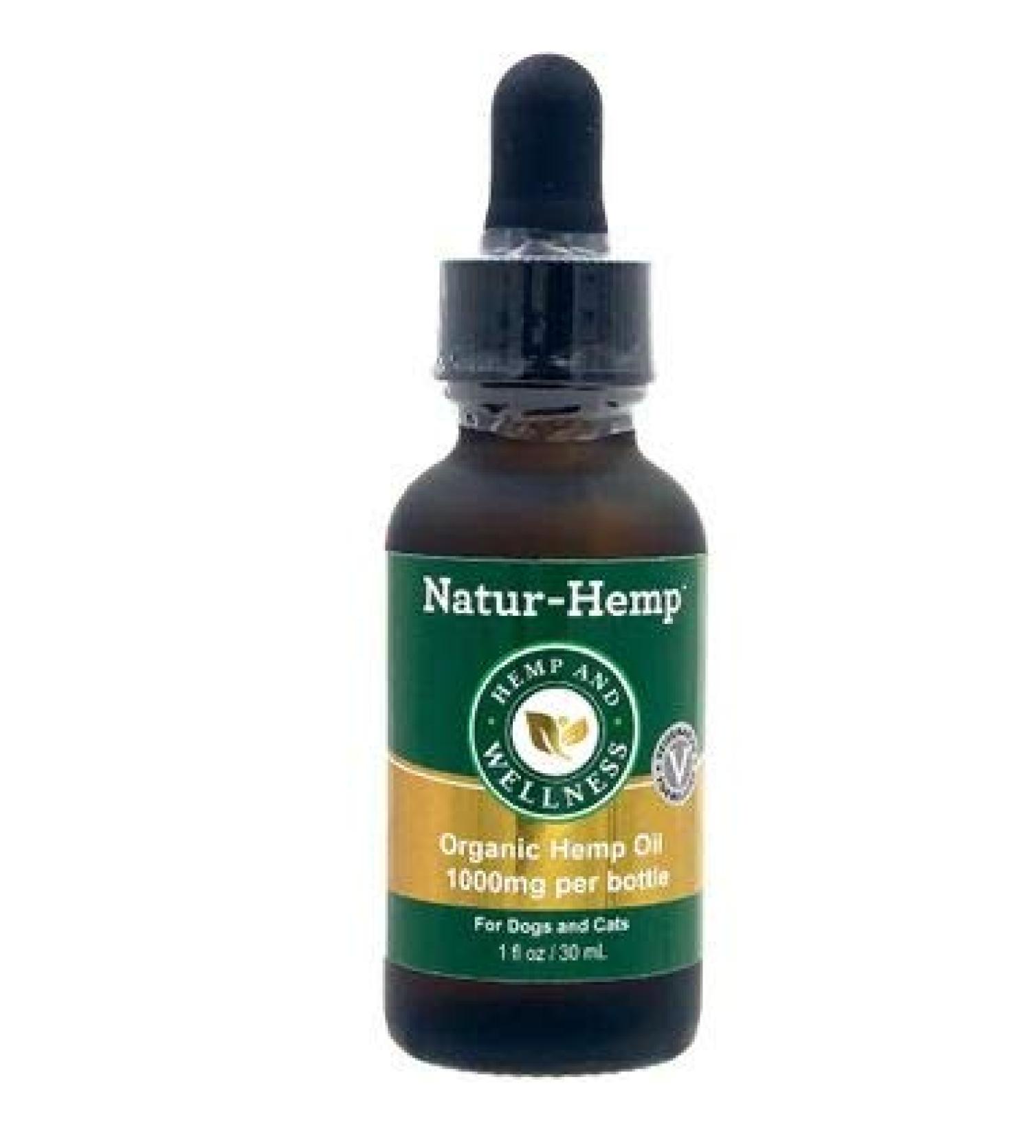 Hemp Oil for Dogs and Cats - 1000ml (1fl/Oz) | All-Natural Supplement - Buy Online on SooperMarket.com