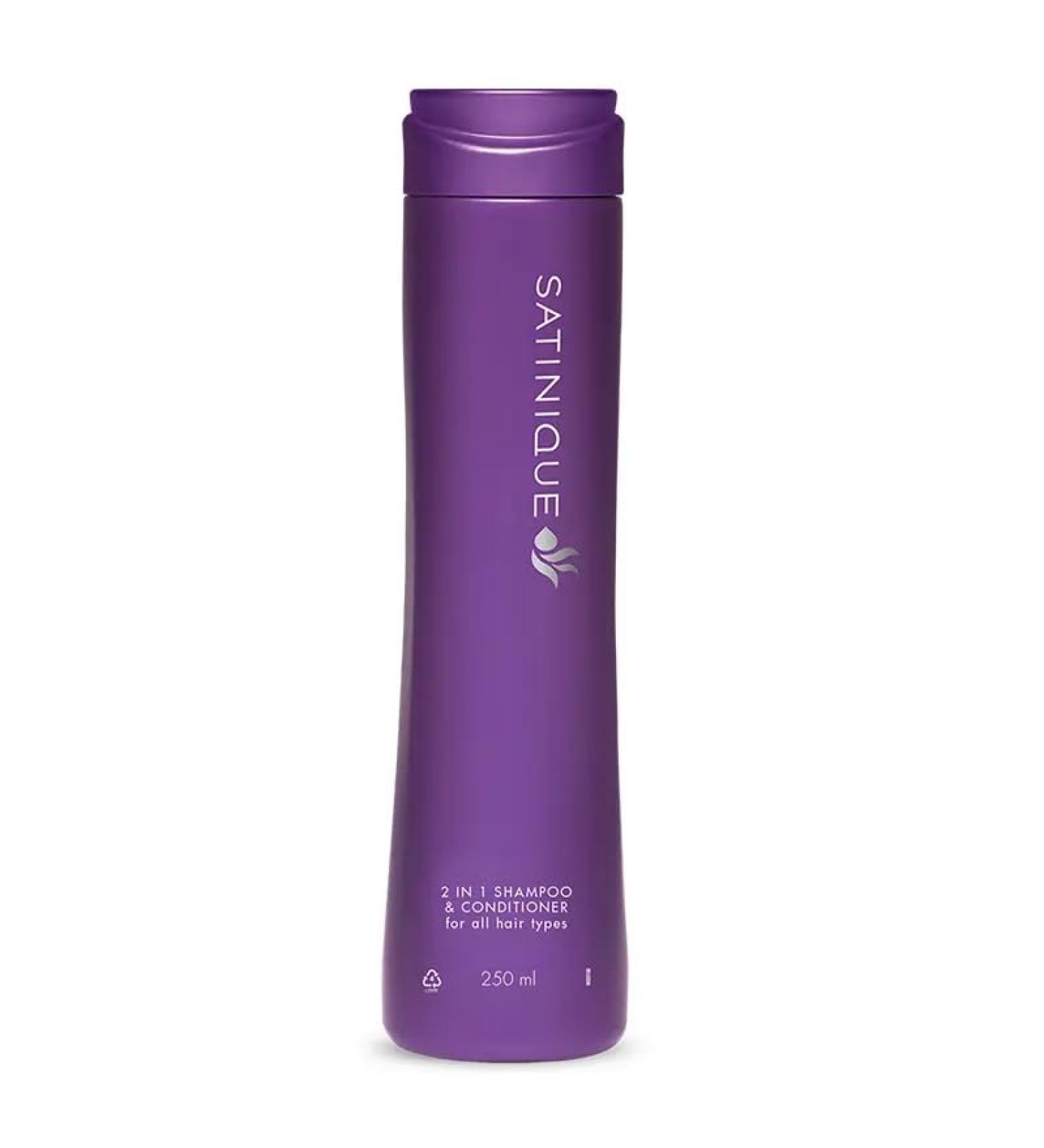 Avoka Naturals Satinique 2-in-1 Shampoo & Conditioner 250ml | Hydrating Hair Care - Buy Online on SooperMarket.com