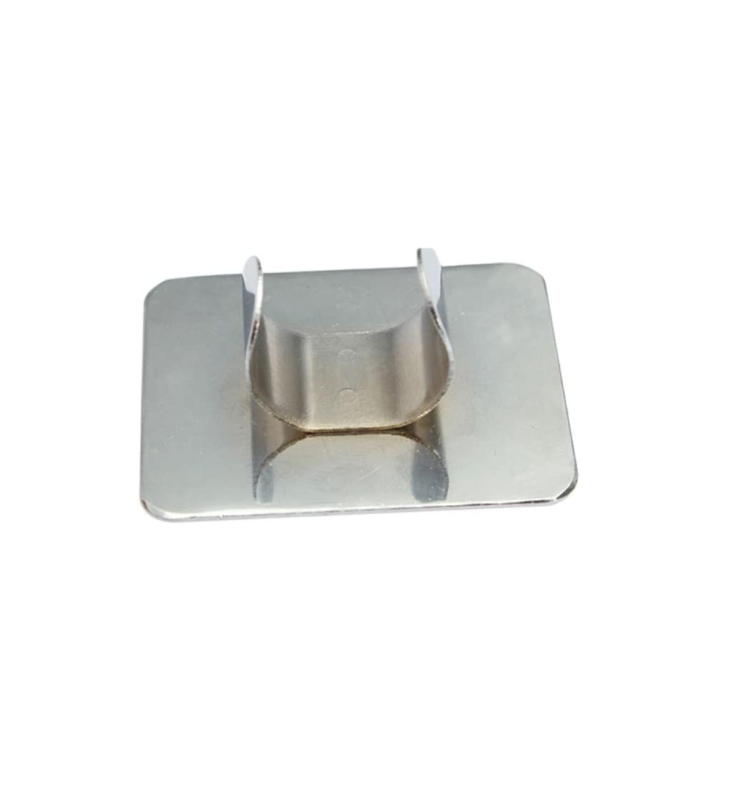 Professional 1PC Nail Art Palette Ring - Stainless Steel Color Mixing Palette for DIY Nail Designs | Handsfree Rectangle Makeup Tool - Buy Online on SooperMarket.com