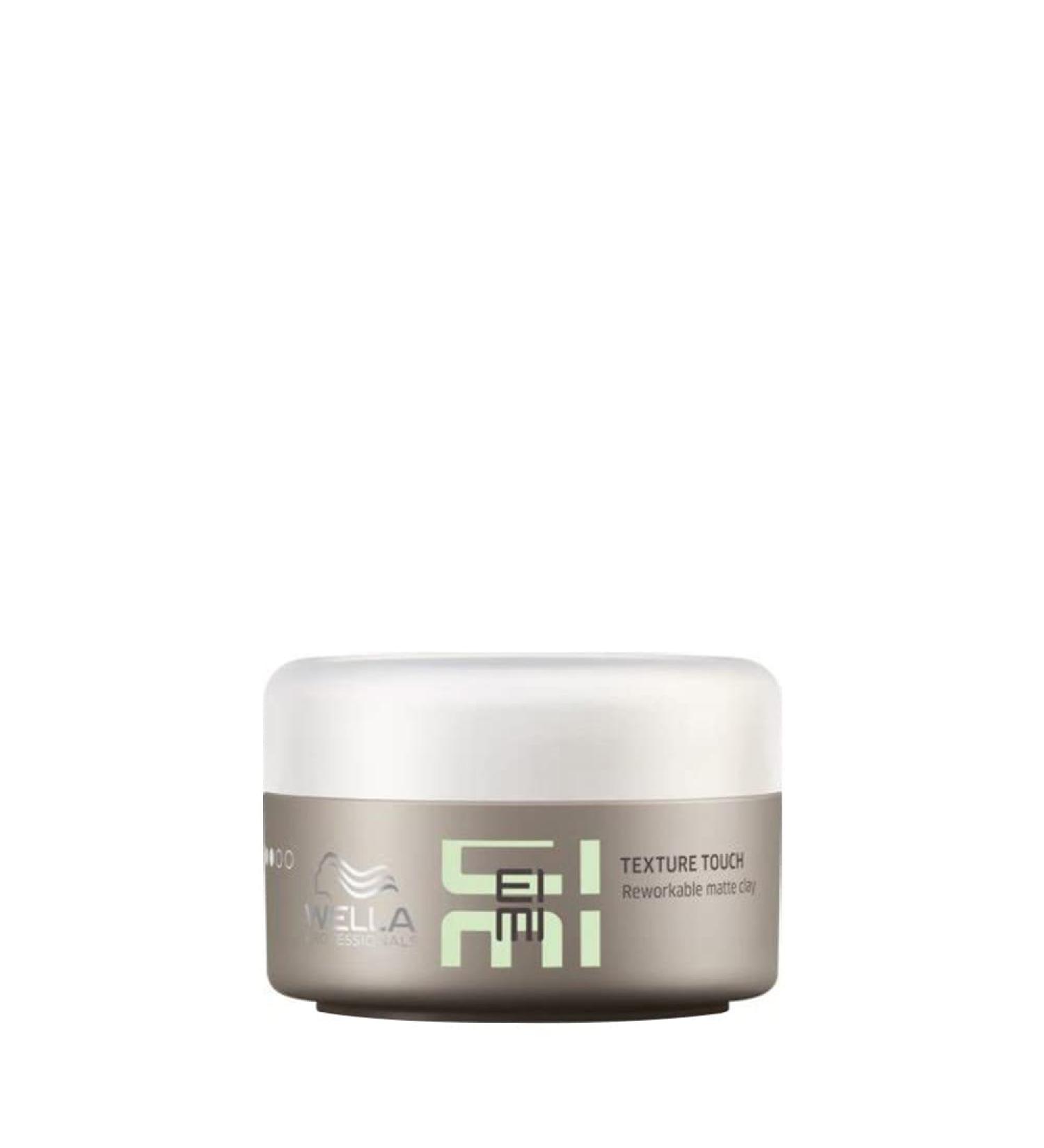 Wella eimi texture touch - remodelable pomade with minerals and beeswax - hair wax for defined hair styling with texture and matt finish - 1 x 75 ml incolored 75 ml (1 Pack)