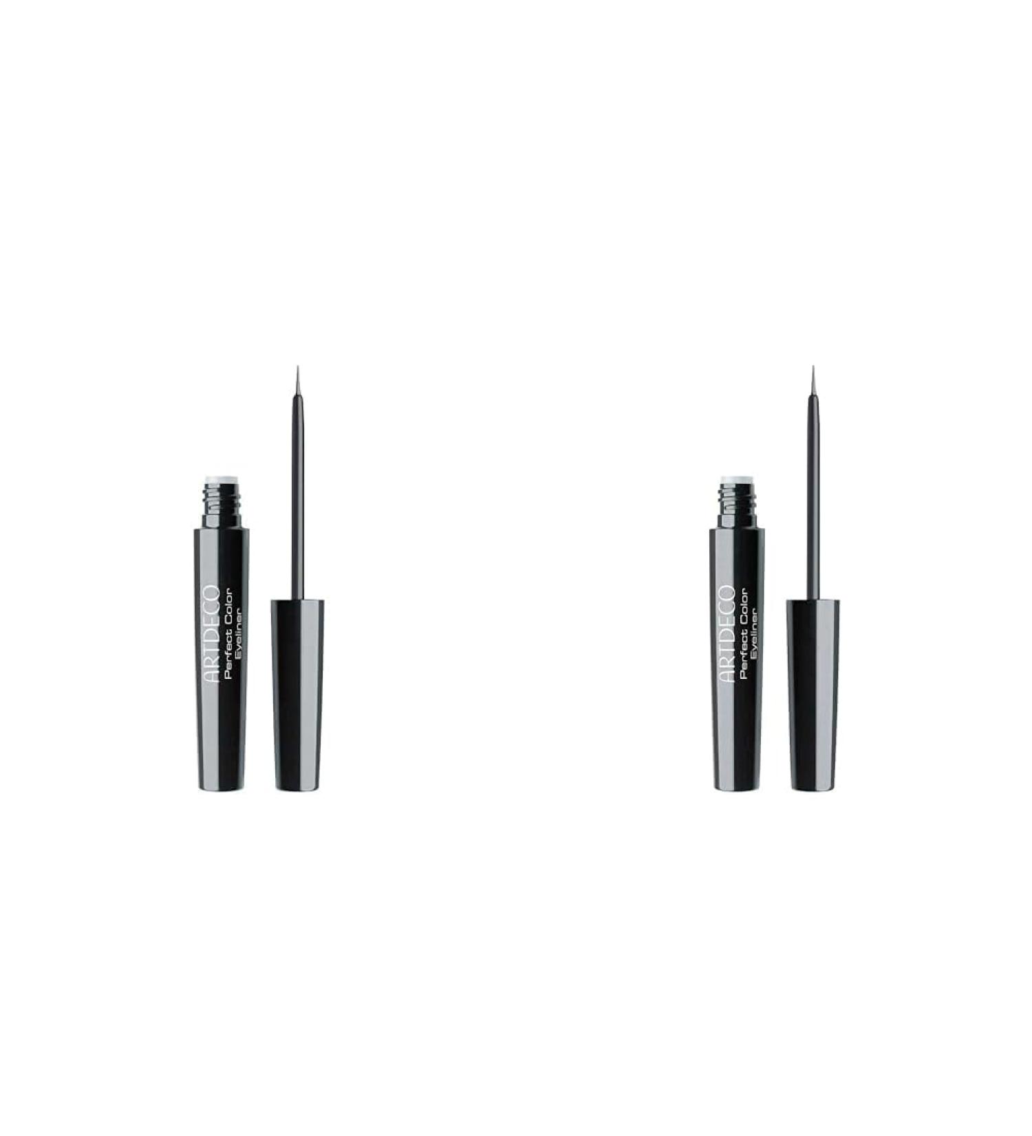 ARTDECO Calligraphy Dip Eyeliner - Fine Black Eyeliner (2 x 2.5 ml) - Perfect for Precise Application - International Shipping Available - Buy Online on SooperMarket.com