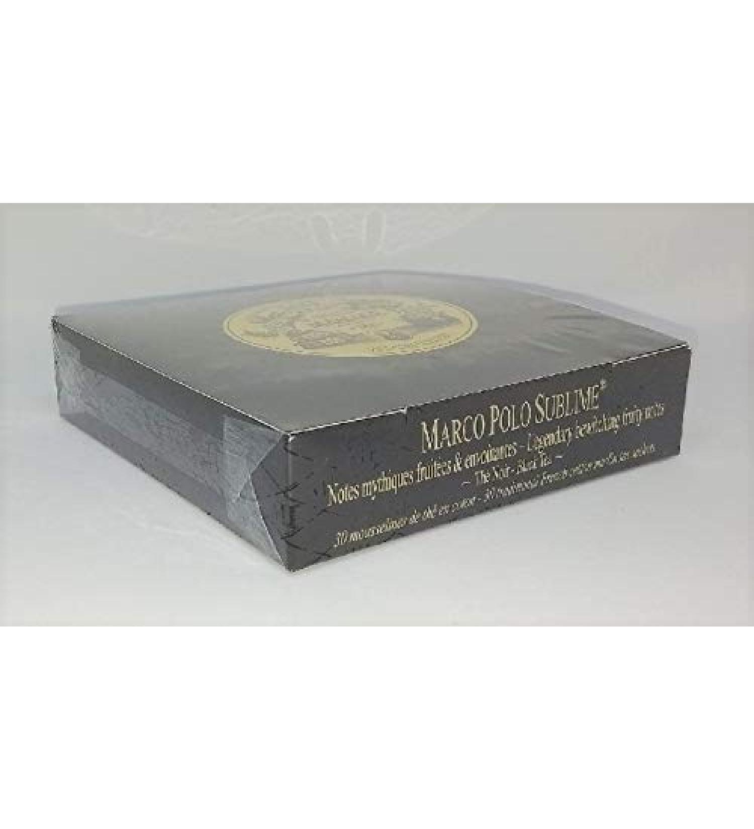 Mariage Fr res - MARCO POLO SUBLIME (Jardin Premier - Legendary black tea bewitching fruity notes) - Box of 30 traditional french muslin tea sachets