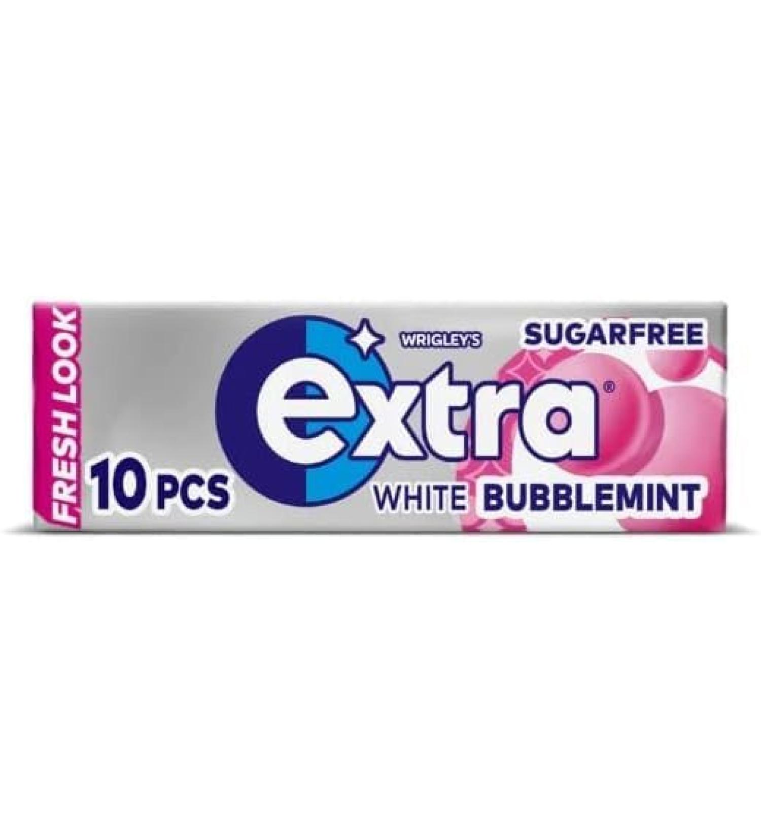 Wrigley's Extra Bubblemint Chewing Gum (30 Packets (Full Box)) Helps keep Teeth Clean And Mouth Fresh - Buy Online on SooperMarket.com