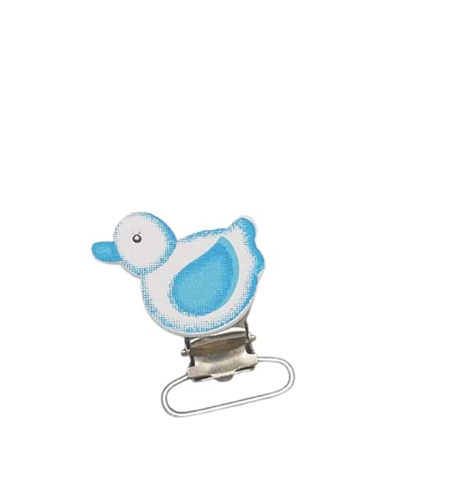 knbo 1 x Clip Baby Duck 3.5 cm blue for pacifier chains suspenders pendants and much more NEW & OVP