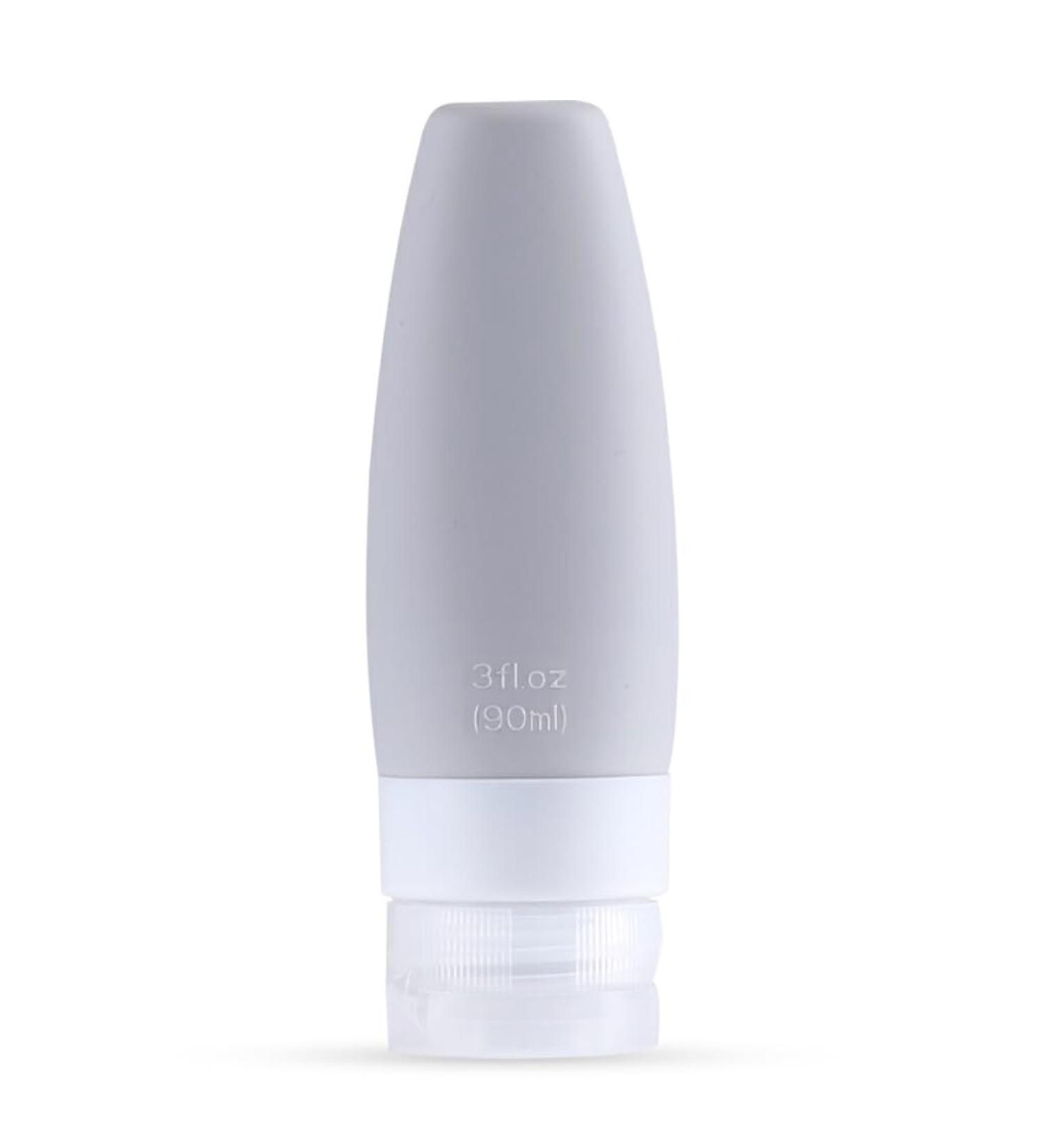 Dajidafu Travel Silicone Dispenser Bottle Shower Gel Toothpaste Makeup Squeeze Tube Refillable Leakproof Container Accessories Light Gray 90ML - Buy Online on SooperMarket.com
