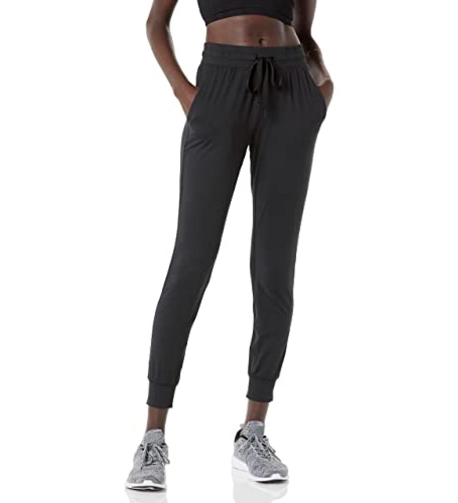 Amazon Essentials Women's Brushed Tech Stretch Jogger Pant - Small Black (Plus Size Available) - Buy Online on SooperMarket.com