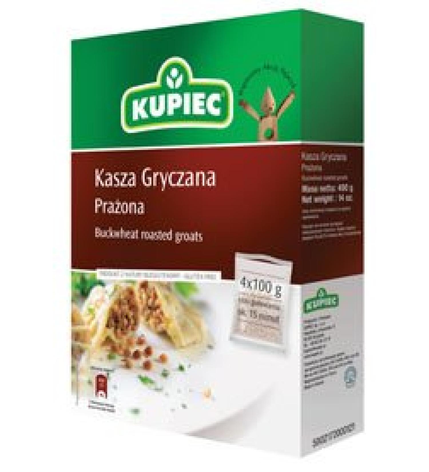 Kupiec Kasza Gryczana Prazona 4x100g
