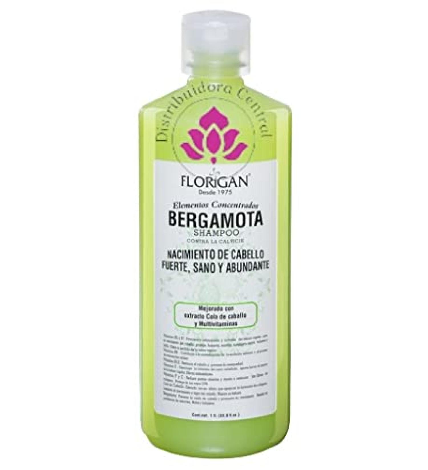 Florigan Bergamota Hair Growth Shampoo 1lt - 33.8 Fl Oz (Pack of 1) - Buy Online on SooperMarket.com