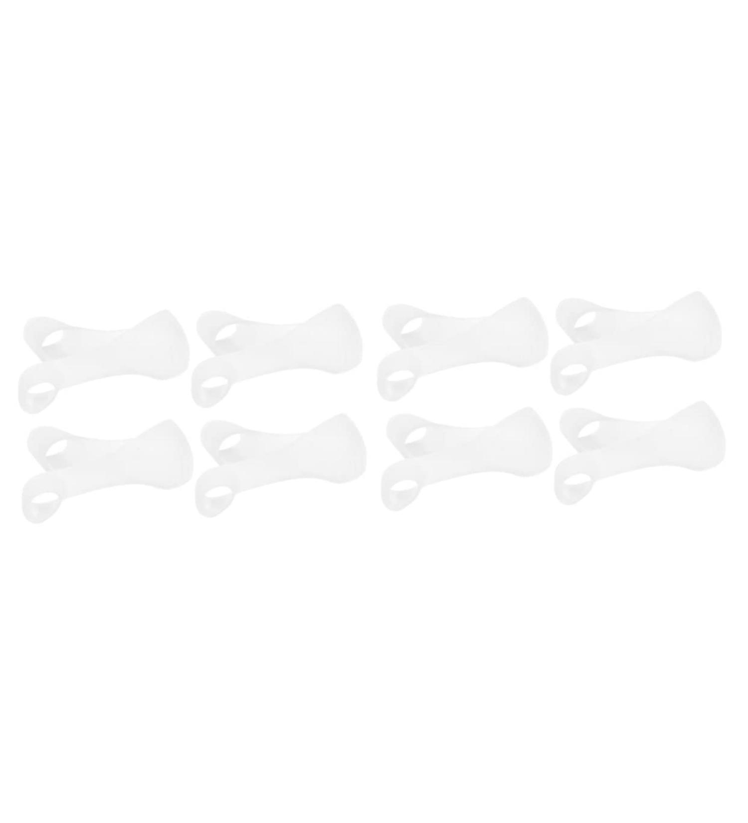 Sleeve Protectors 8 Pcs with Big Splitter, Thumb Protector, and Hallux Valgus Separators - Convenient Straps for Men - Soft Elasto Gel - Transparent - 23.5x2.3cm - Set of 2 - Buy Online on SooperMarket.com