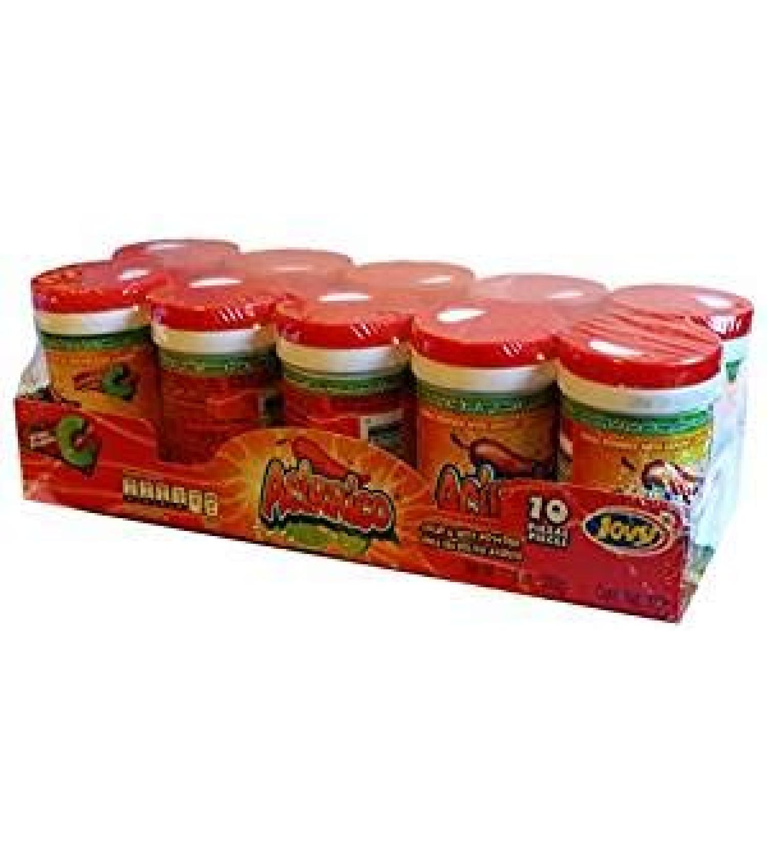 Jovy Acirrico Sour Hot Chilli Powder with Salt & Lemon Novelty Candy 10 pcs - Buy Online on SooperMarket.com