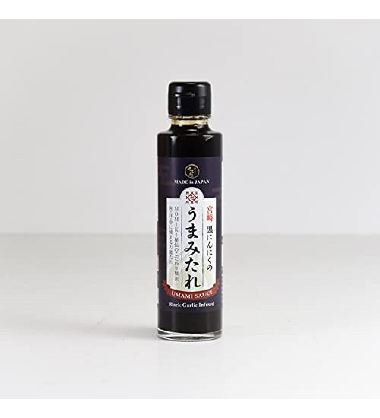 Momiki Black Garlic Katsuo Kombu Shiitake Sauce 180g - Authentic Japanese Flavor - Buy Online on SooperMarket.com