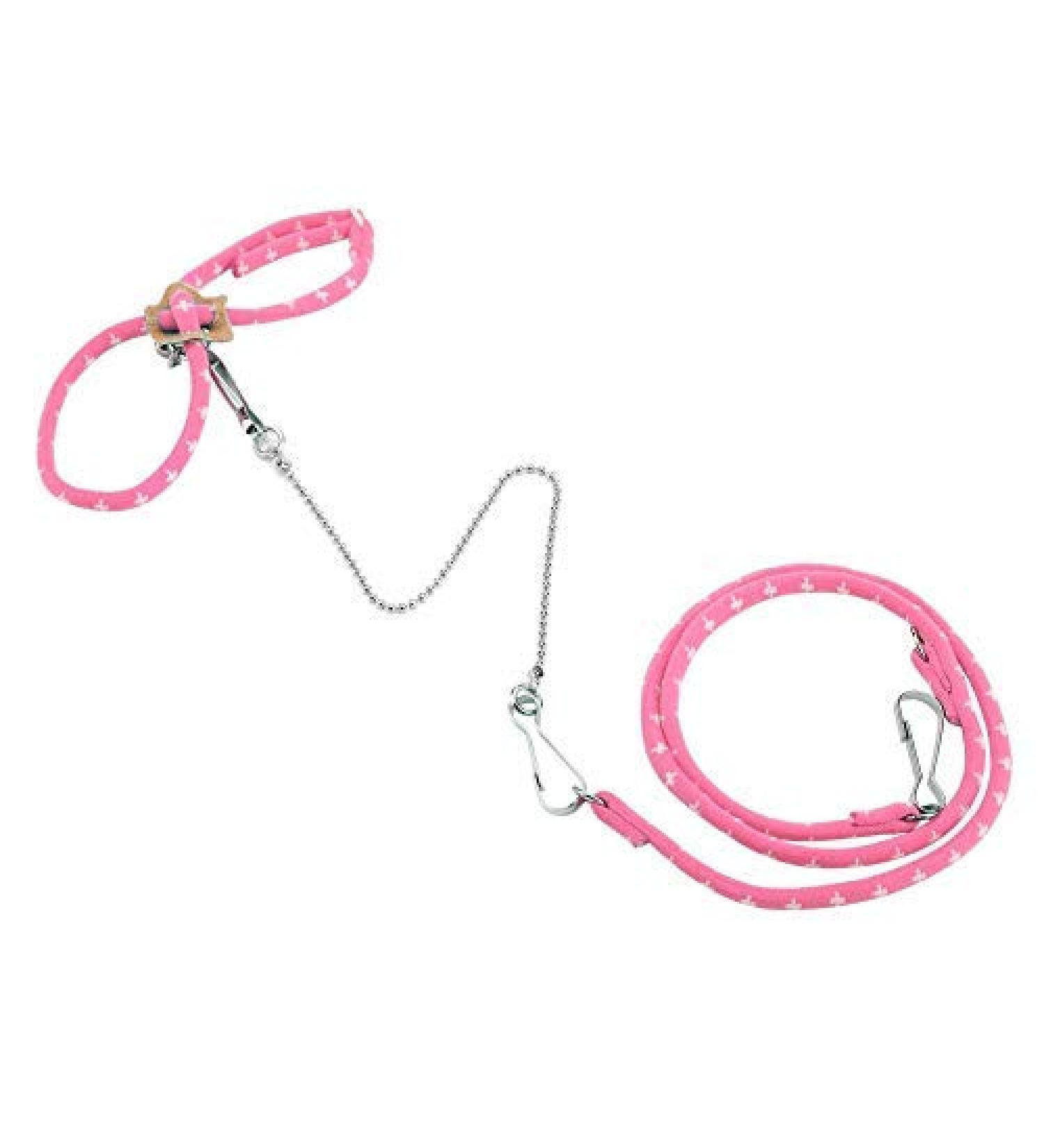 Adjustable Hamster Harness & Leash | Anti-Bite Vest for Hamsters Gerbils Rats Mice Ferrets & Squirrels - Pink - Buy Online on SooperMarket.com