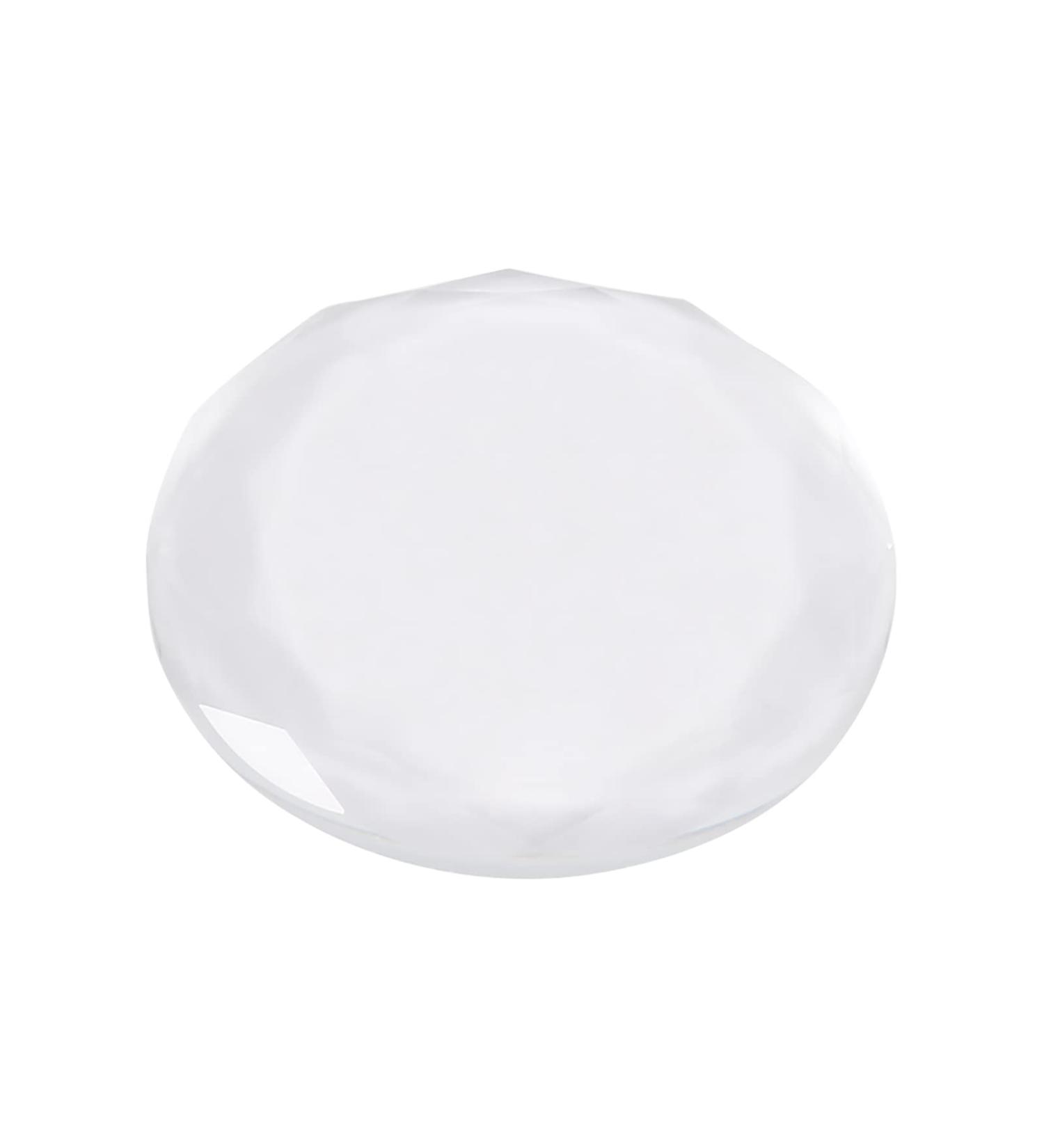 Eyelash Glue Holder Round Crystal Lash Separator Adhesive Glue Pallet Extensions Transparent Glass Gasket Eyelash Stand Spacer for Makeup Art Round Spacer - Buy Online on SooperMarket.com