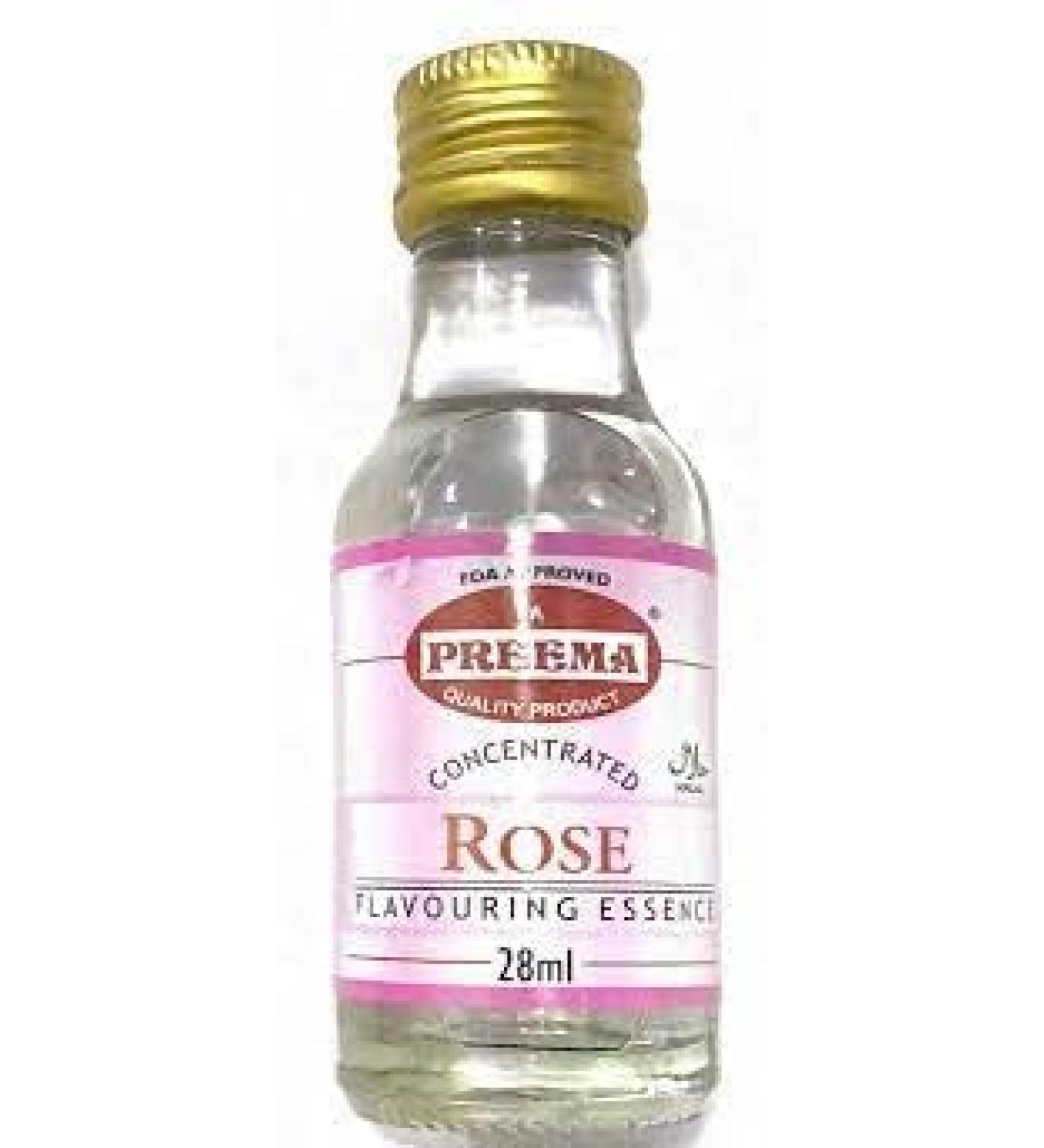 Preema | Rose Flavouring Essence 12X28ml X 12 Trays (144 Bottles) | Prefect For Baking | Halal | Premium Quality - Buy Online on SooperMarket.com