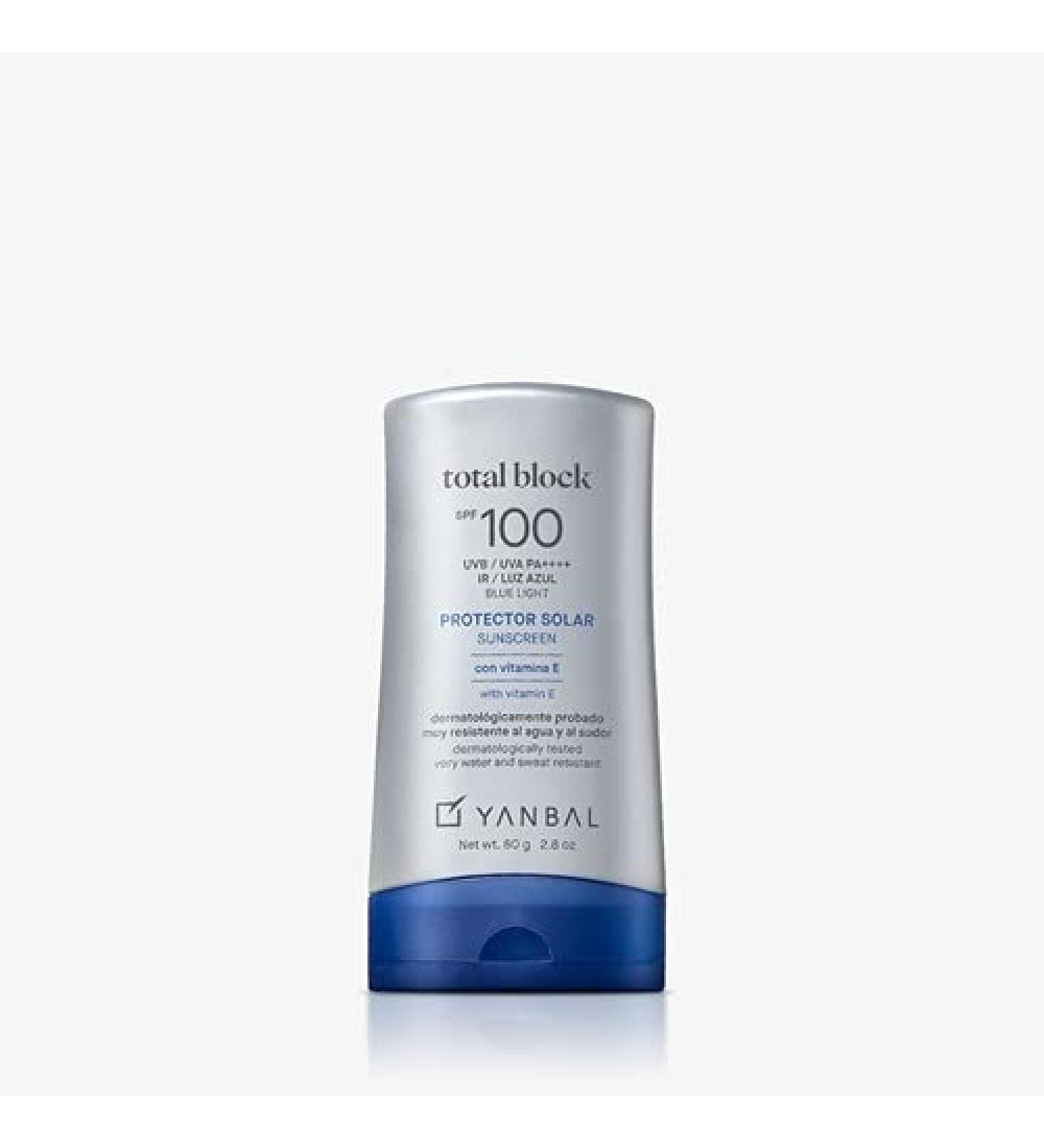 TOTAL BLOCK Sunblock SPF100 Blue Light RSF 99 % High Protection by Yanbal