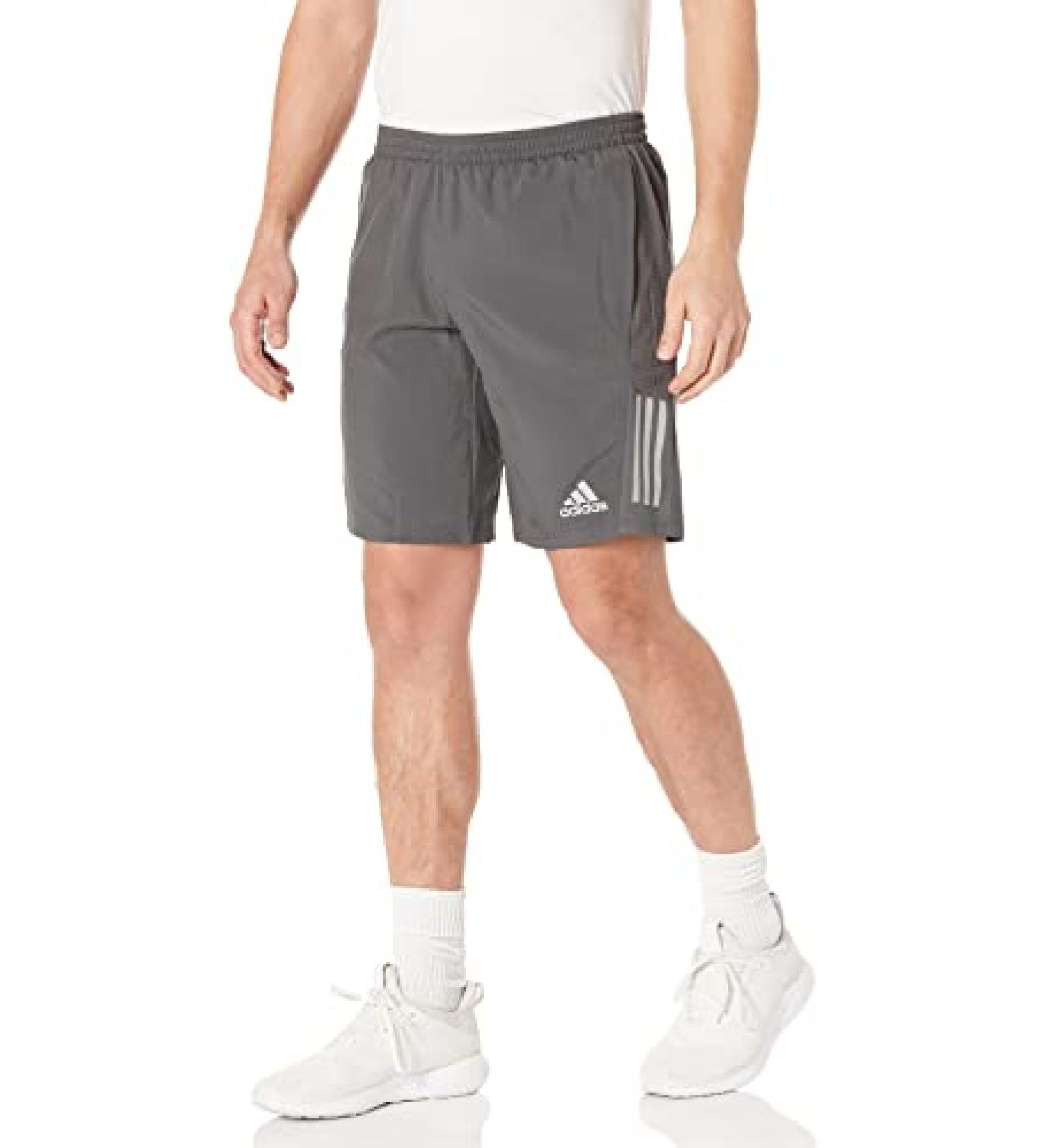 adidas Men's Own The Run Shorts Large - Grey/Reflective Silver - 7 Inches - Buy Online on SooperMarket.com