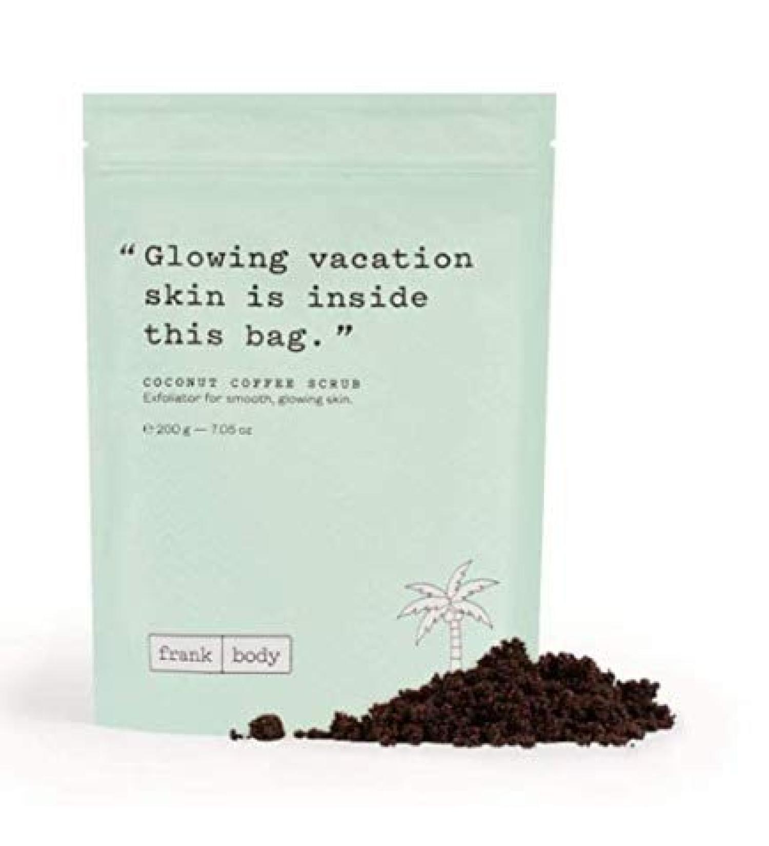 Frank Body Coconut Coffee Scrub - Vegan Exfoliating Body Scrub for Firming, Toning & Brightening | 7.05 oz - Buy Online on SooperMarket.com
