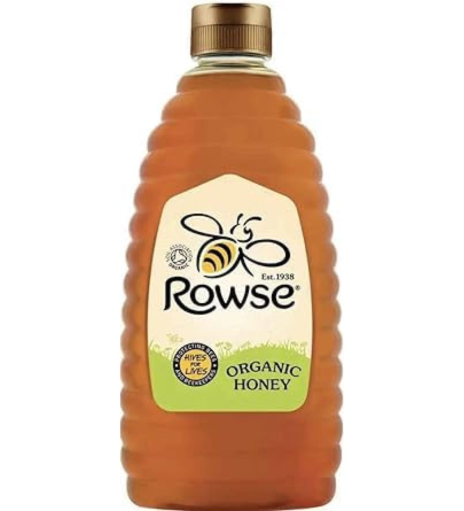 Rowse Easy Organic Clear Honey Pure Natural Smooth Taste Squeezy Pack of 1.36kg
