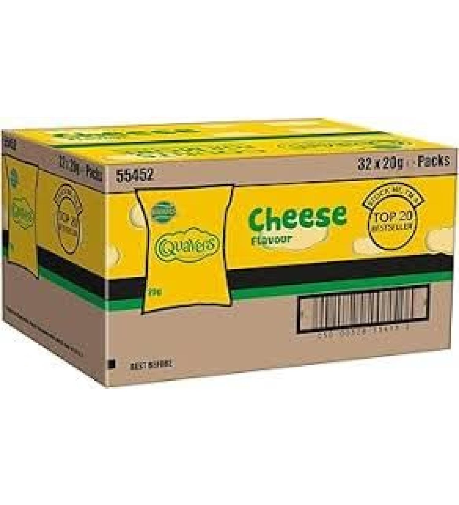 Quavers Light Curly Crisps 54g (Cheese 32 x 20g)