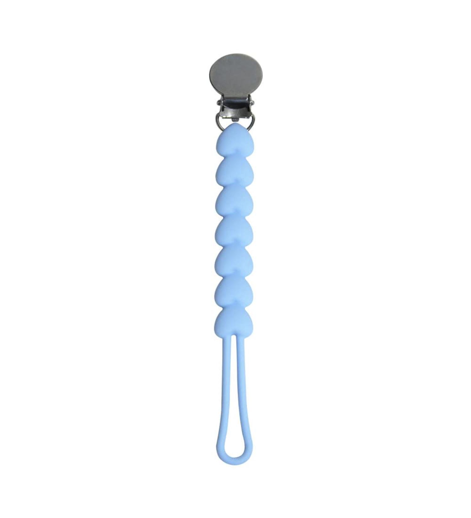 JIANIAO Silicone Pacifier Clip - One-Piece Beaded Design, 100% Silicone Strap Keeps Pacifiers, Teethers, and Toys Secure - Buy Online on SooperMarket.com