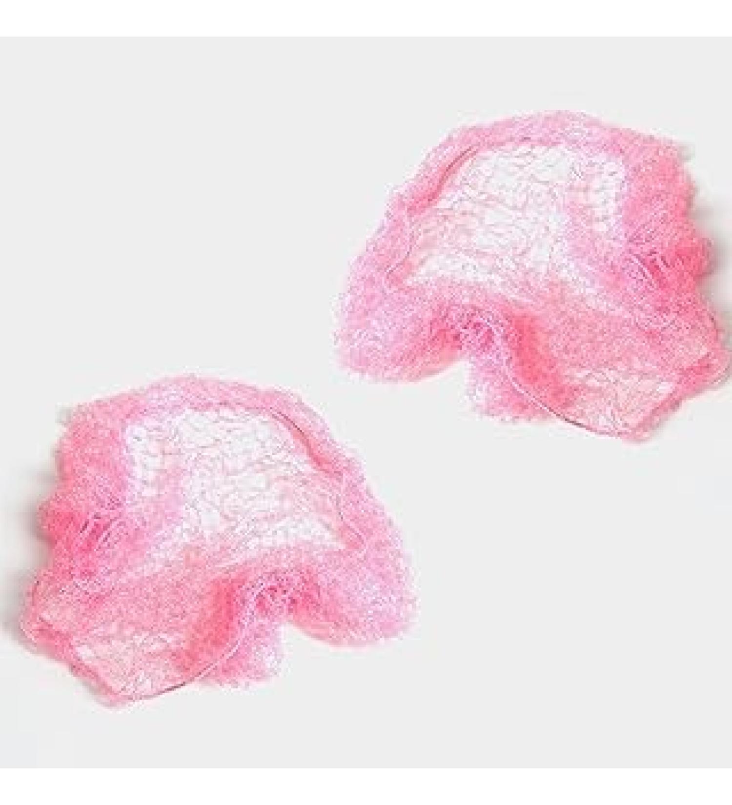 2x Pink Slumber Hair Net - Light Elasticated Mesh Styling Pink Sleep In Net - Buy Online on SooperMarket.com