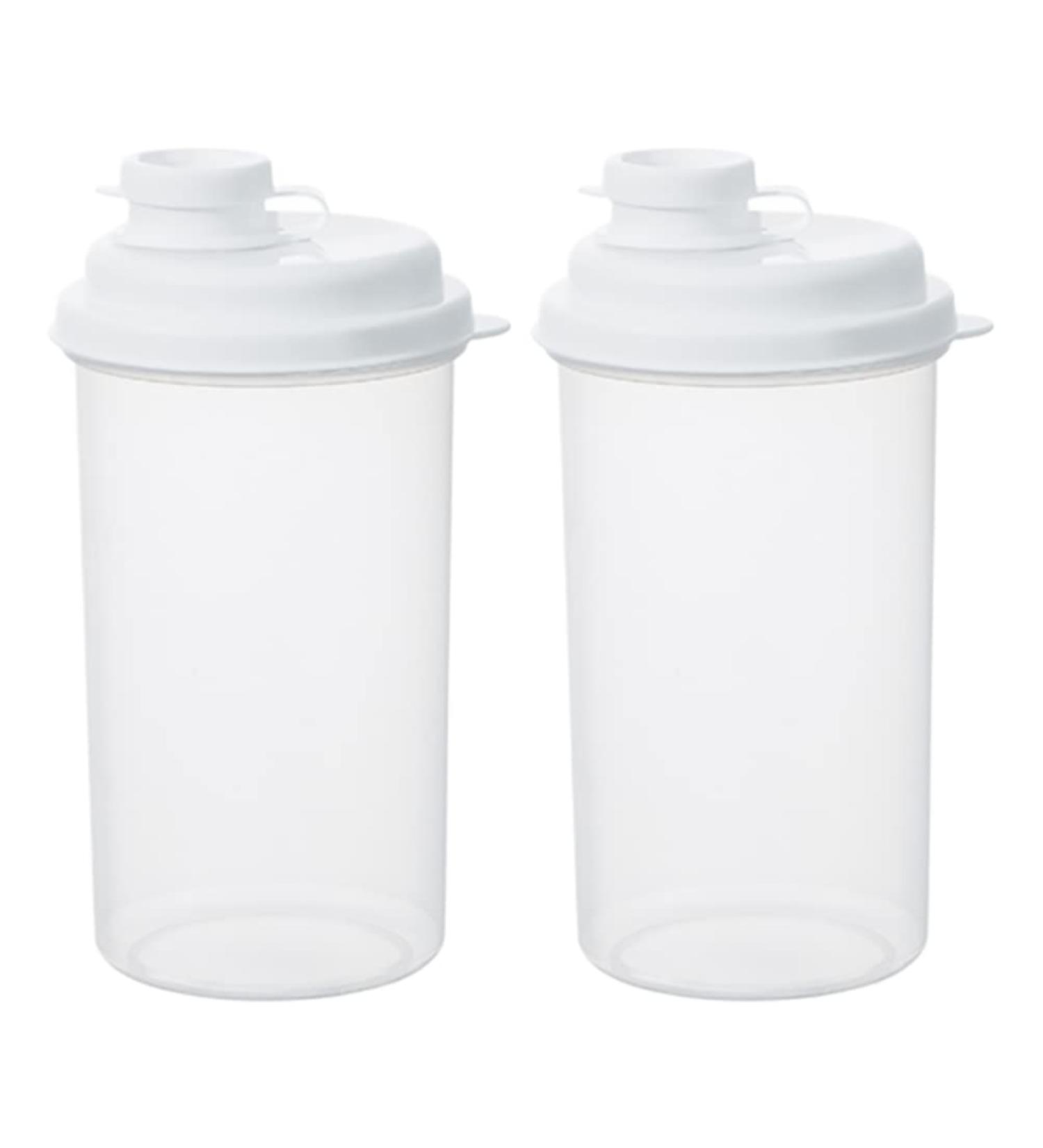 Cabilock Clear Water Bottles 2pcs Cold Brew Cup Water Jug Fridge Kettle Plastic Water Bottles Plastic Bottles Server with Cover - Buy Online on SooperMarket.com