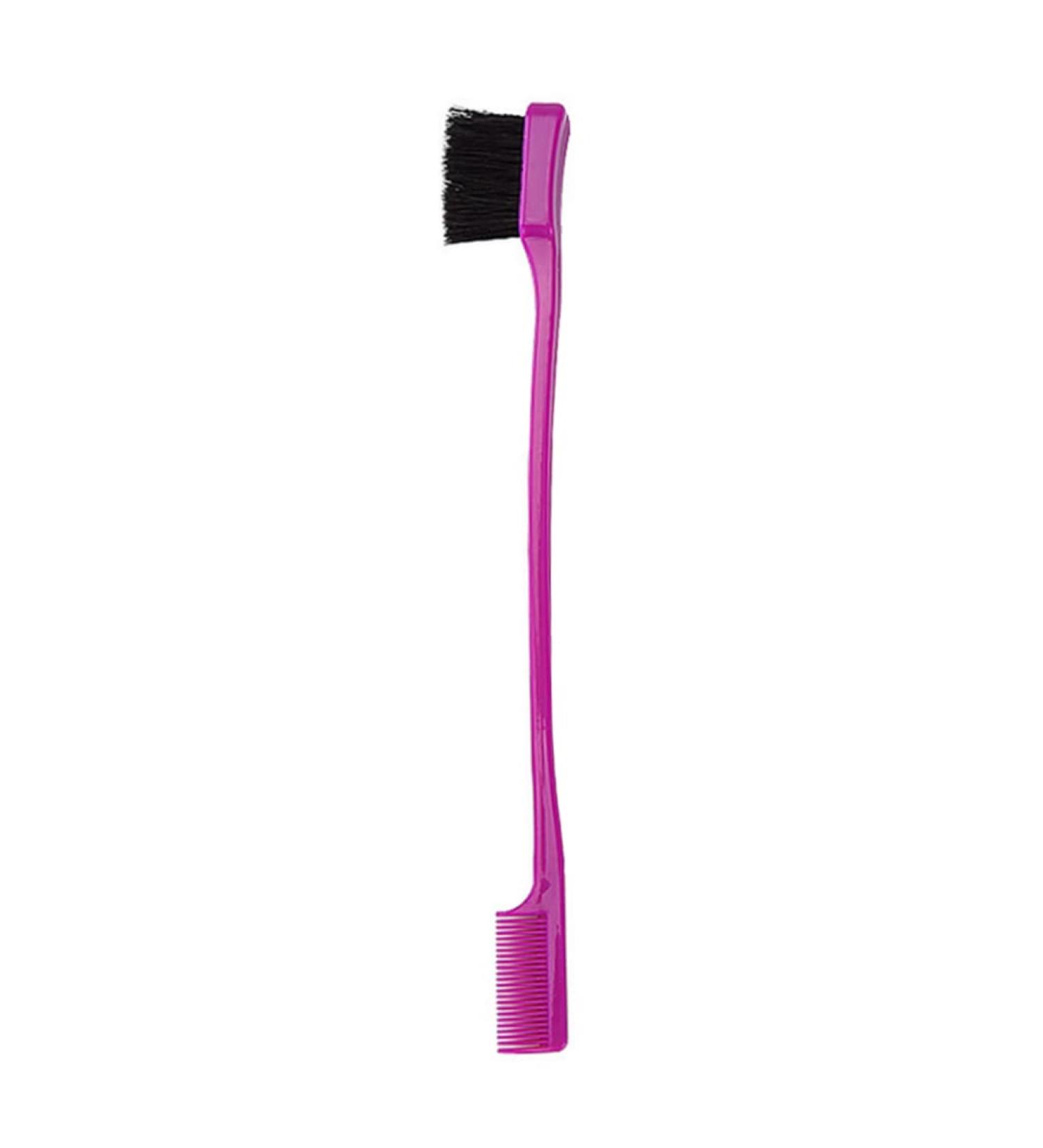 Portable Double-Head Eyebrow & Hair Brush - Multifunctional Makeup Tool for Perfect Eyebrows | International Shipping - Buy Online on SooperMarket.com