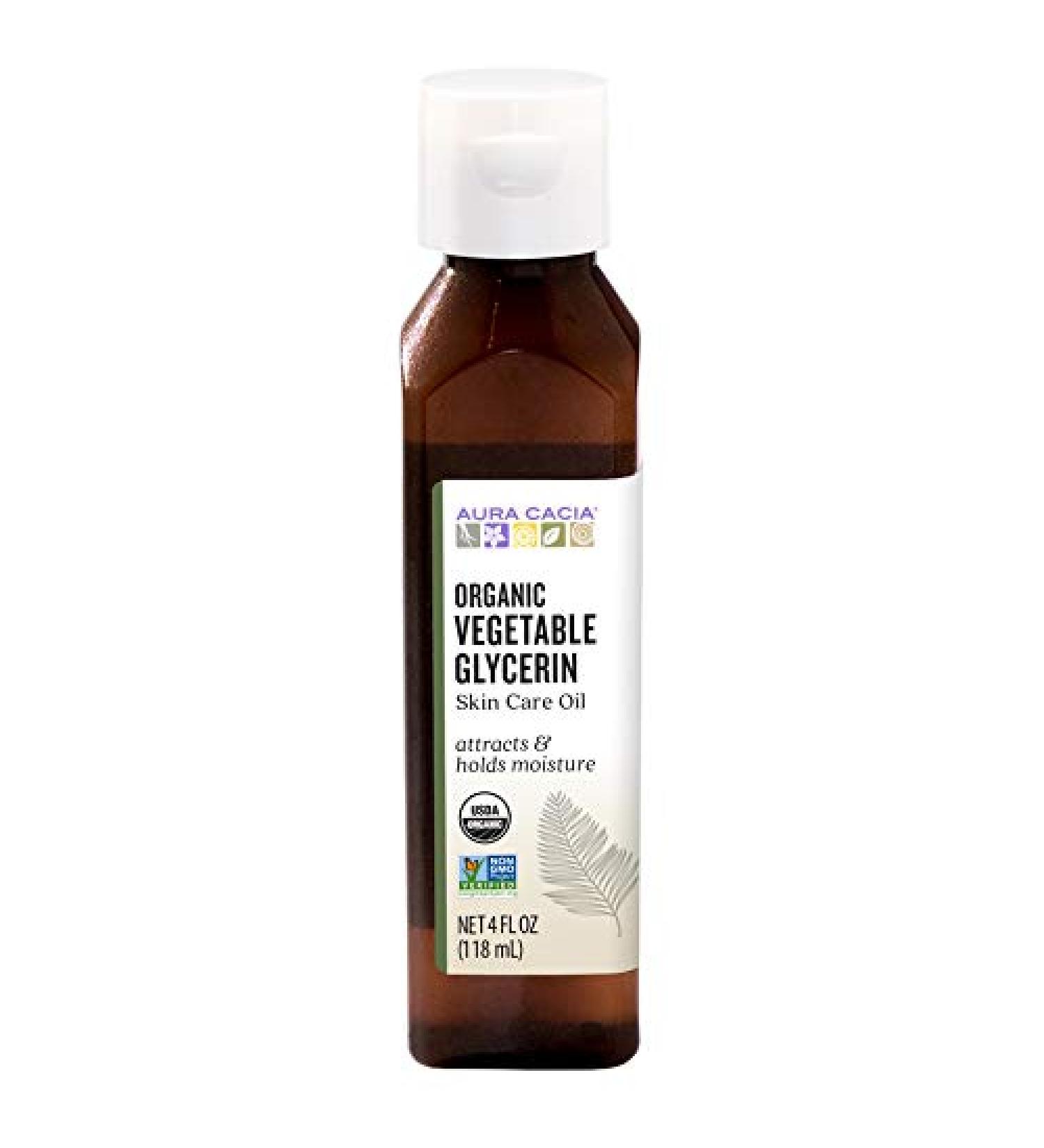 Aura Cacia Organic Essential Oils Glycerin 4 fl oz - Pure & Natural - Buy Online on SooperMarket.com