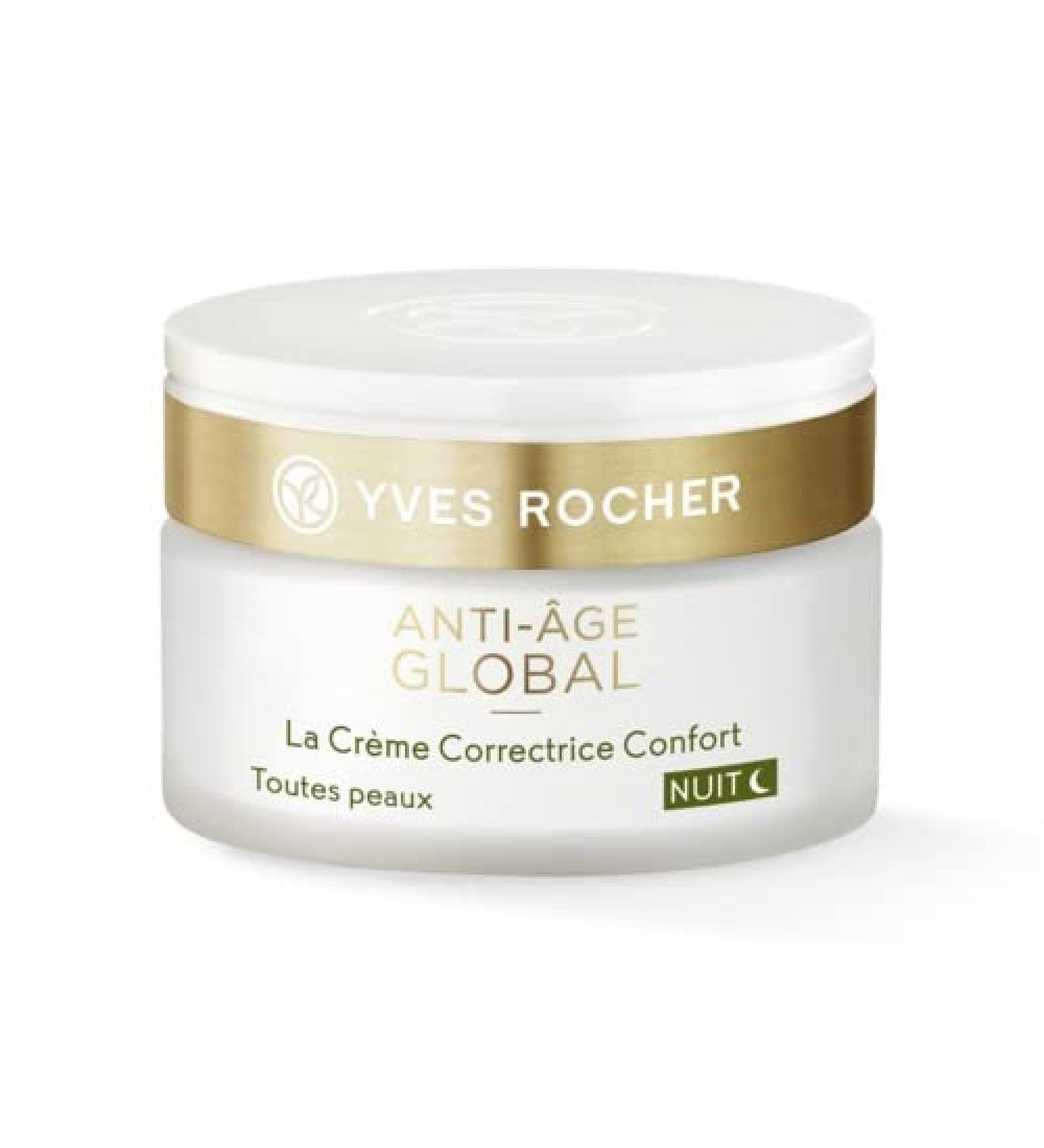 Yves Rocher Vegan Anti Age Global Night Comfort Corrective Cream - All Skin Type