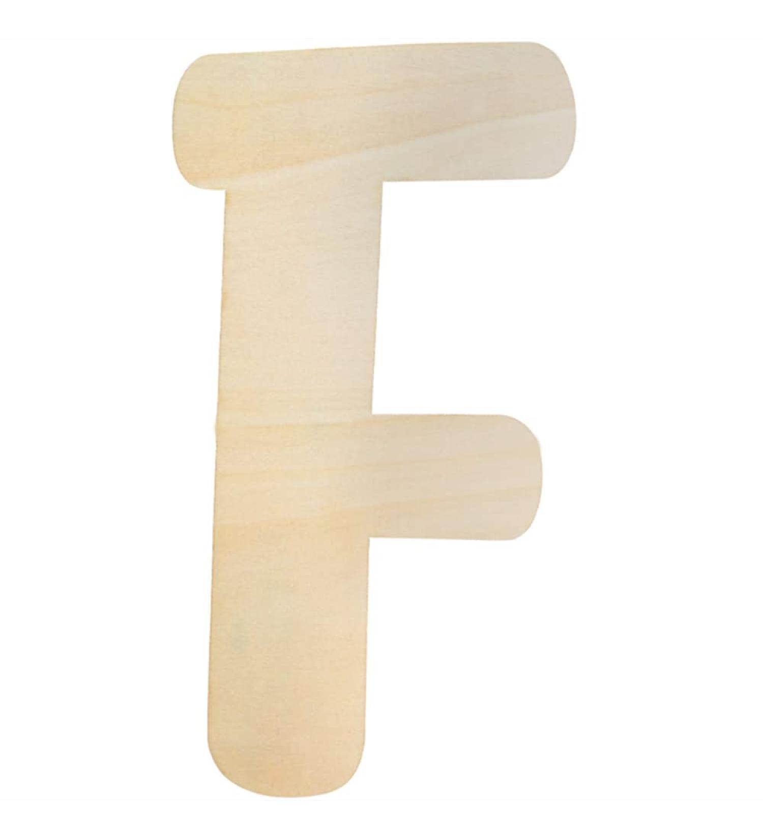 30cm Large Wooden Letter for Crafts | Capital Alphabet | Unfinished MDF Wood | Nursery Wall Art Decor - F - Buy Online on SooperMarket.com