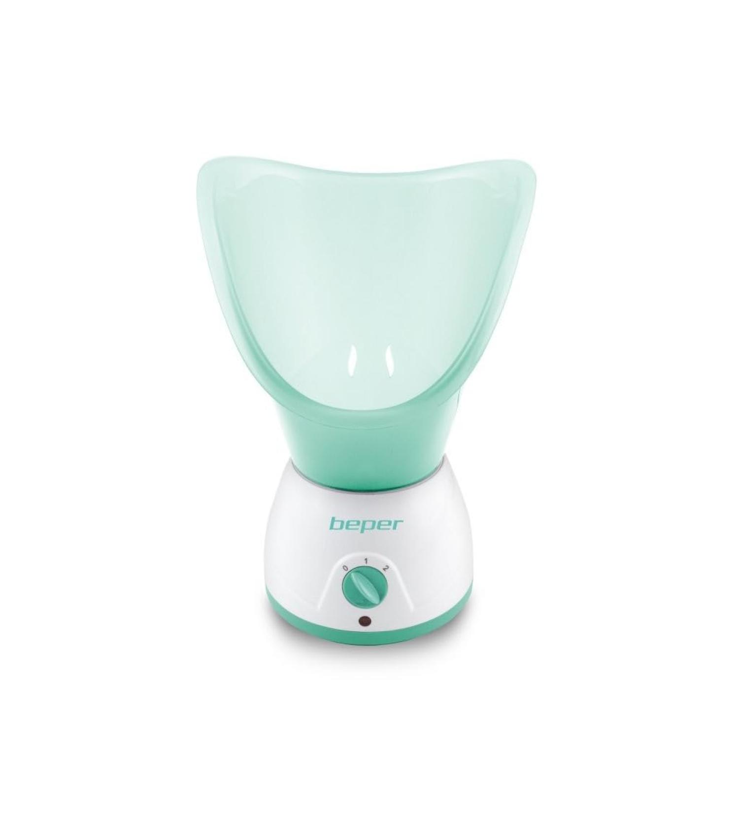 BEPER 40.967N Facial Sauna and Aromatherapy 2 Powers Healing and Relaxing Treatments Hydration and Face Cleansing Tank for Scented Essences White/Green - Buy Online on SooperMarket.com