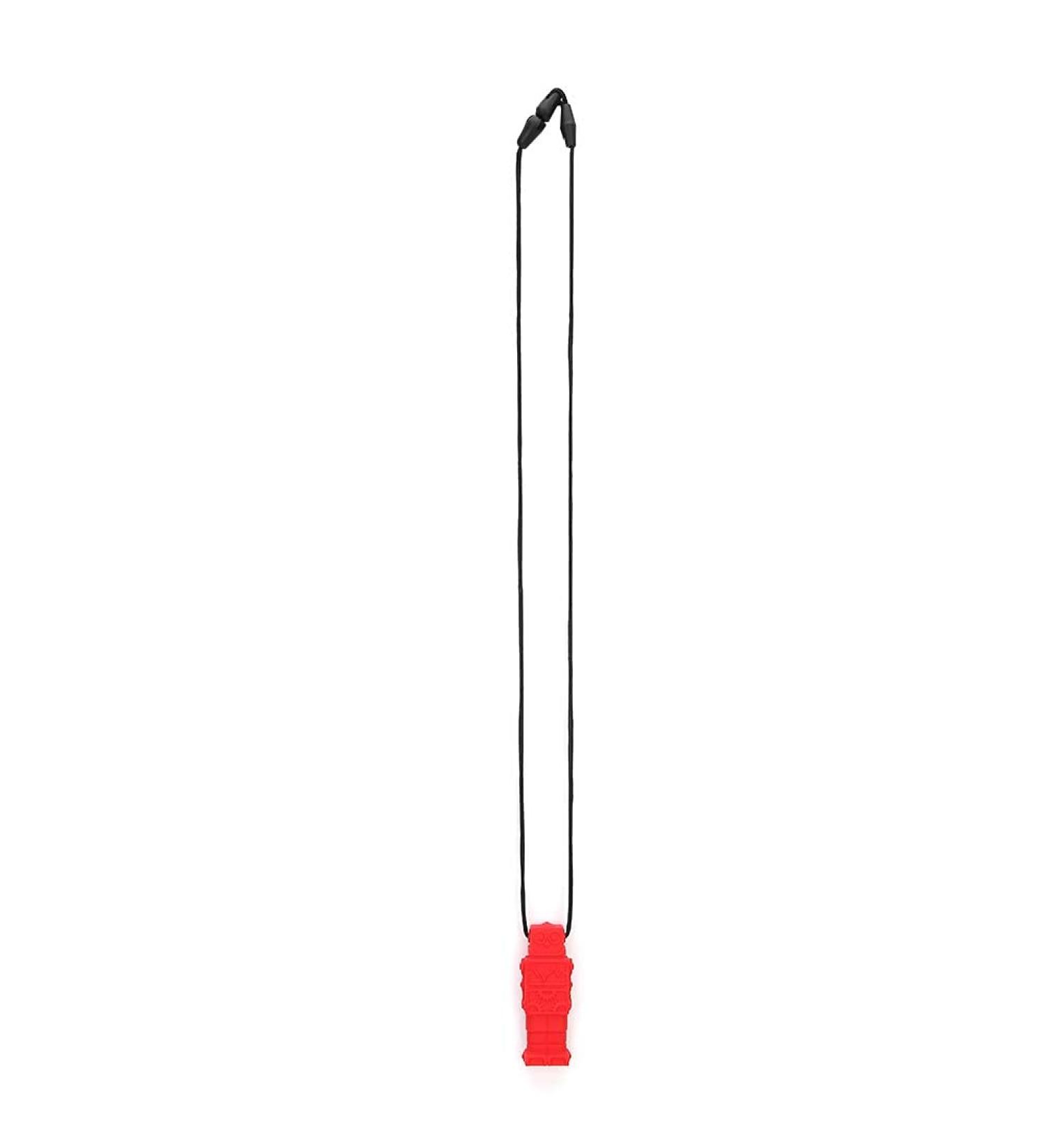 Buy Silicone Teether Necklace - Chew Pendant for ADHD Autism & Anxiety - Red Sensory Chew Toy for Kids & Adults | International Shipping - Buy Online on SooperMarket.com
