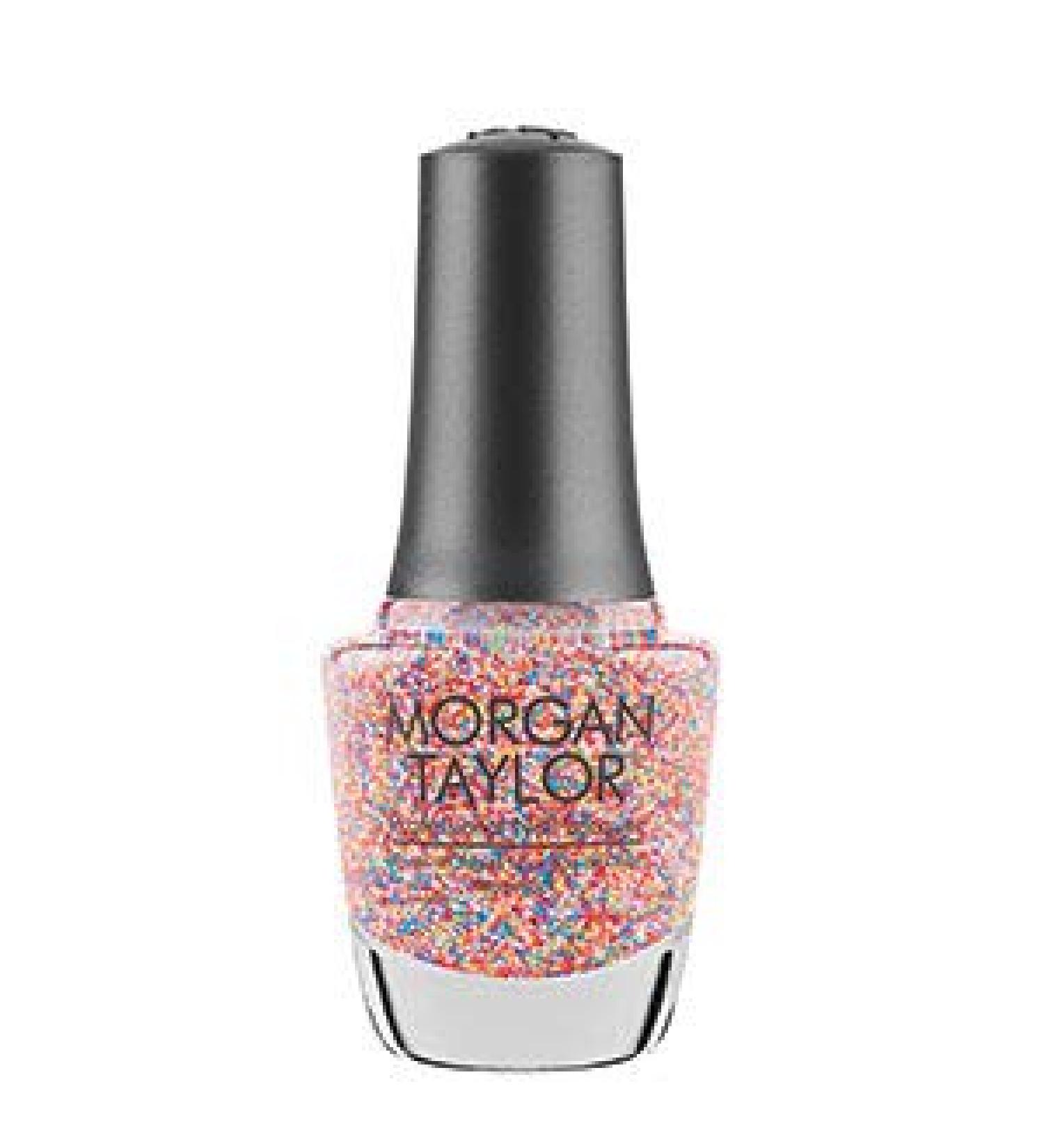 Morgan Taylor Professional Nail Lacquer Glitters  Glitter Nail Polish  Long Lasting Nail Polish  0.5 oz. Lots Of Dots