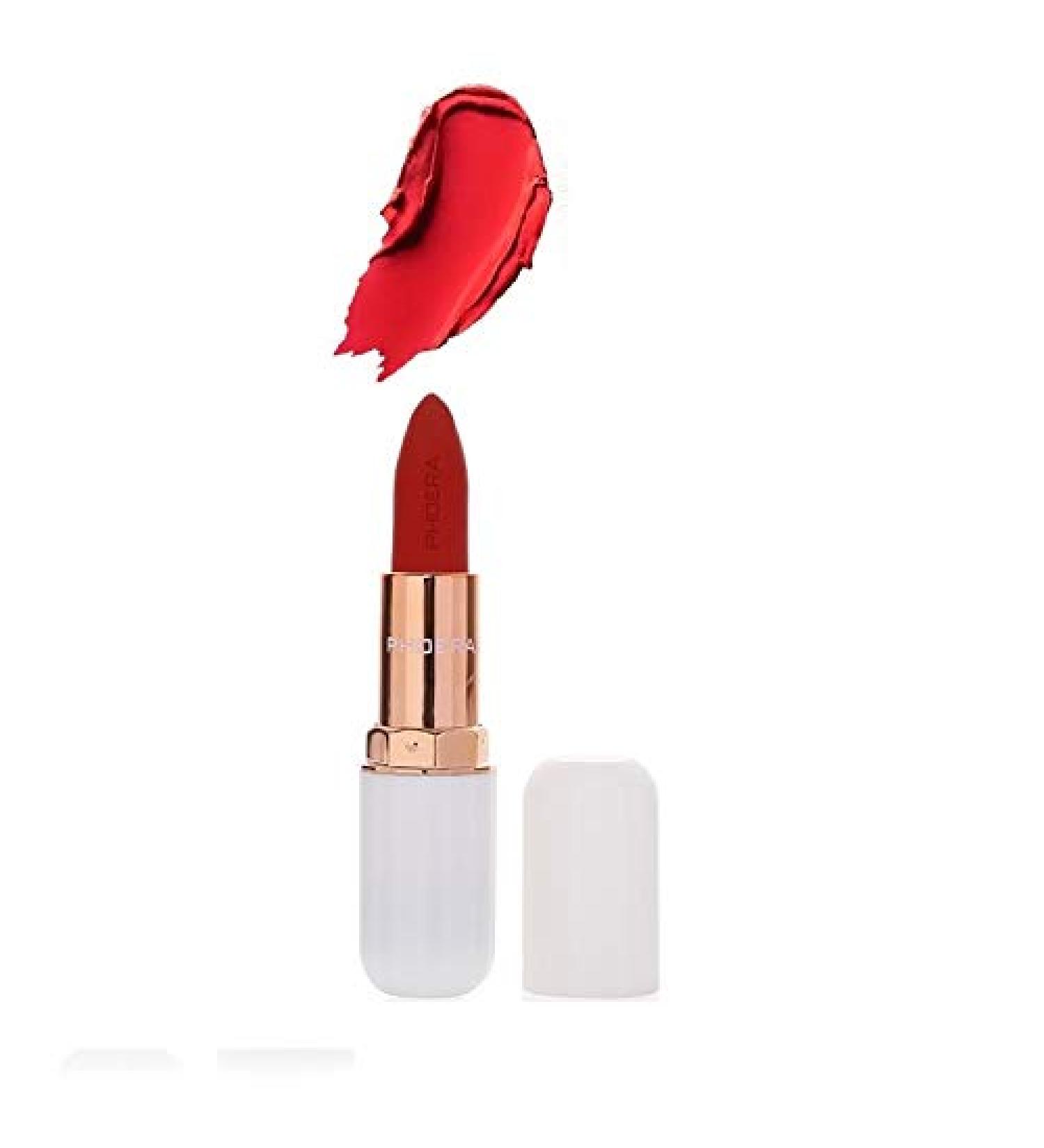 AquaPurity Phoera Absolute Velvet Matte Lipstick - Long-Lasting Waterproof Pigment Makeup (110 Flame) | UK - Buy Online on SooperMarket.com