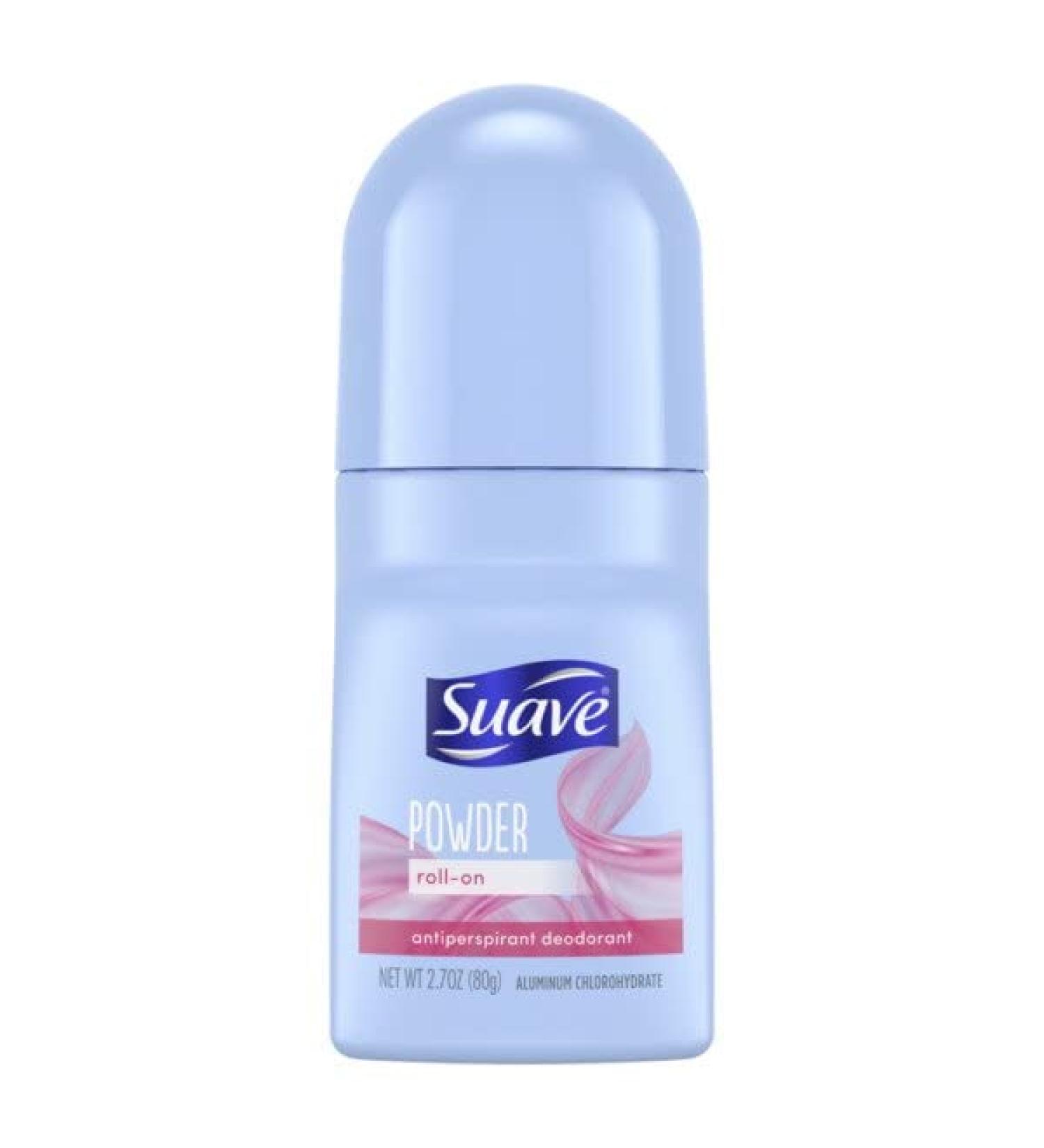 Suave Antiperspirant Deodorant Roll-On Powder 2.7oz (Pack of 2) - Long Lasting 24 Hour Protection - Buy Online on SooperMarket.com