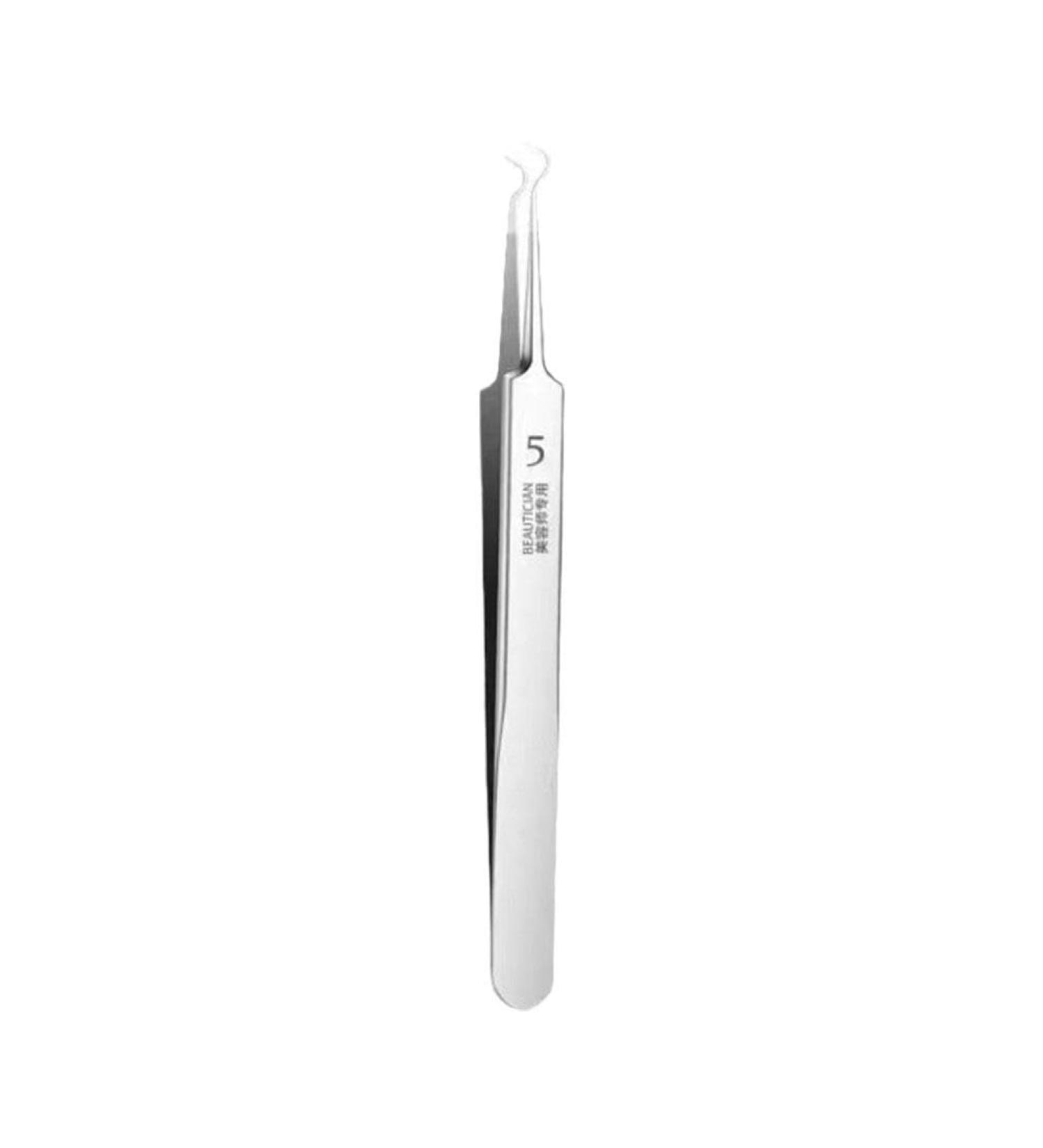 Professional Ultra-fine No. 5 Acne Blackhead Removal Deep Pimples Tool Beauty Face J4E8 Skin Tweezers Ne Clip Cleaner Salon Care Bend Clamp - Buy Online on SooperMarket.com
