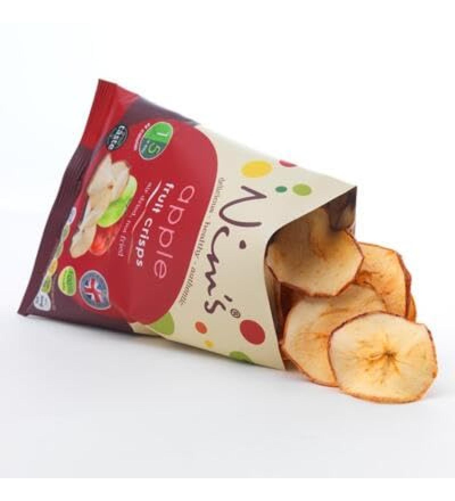 Apple Crisps - Box of 6 Packs Gluten Free Vegan Healthy Nim's Award Winning Healthy Crisp