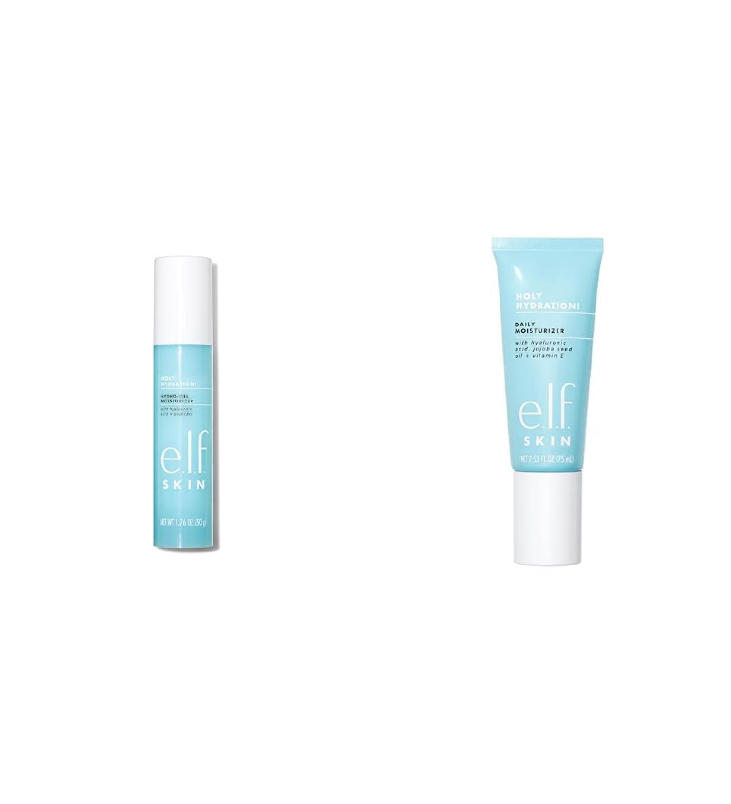 e.l.f. SKIN Holy Hydration! Hydro-Gel Moisturizer Lightweight Face Moisturizer & Daily Hydration Moisturizer Infused with Aloe Jojoba Oil & Shea Butter 2.53 Fl Oz (75mL) Moisturizer + Moisturizer 2.53 Fl Oz - Buy Online on SooperMarket.com