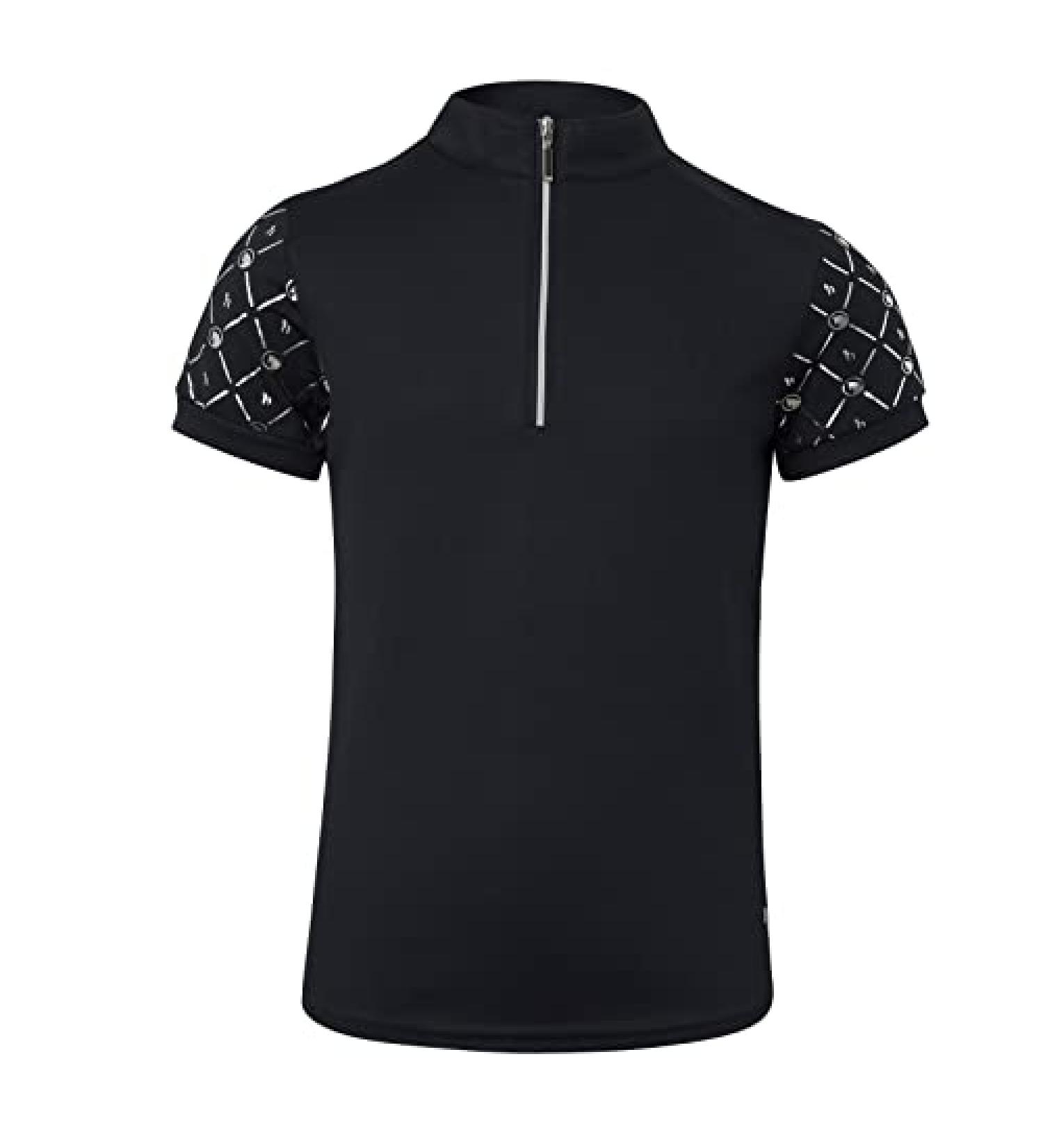 HORZE Fia Kids' Short Sleeve Equestrian Riding Shirt - Peacoat Dark Blue, Small - Buy Online on SooperMarket.com