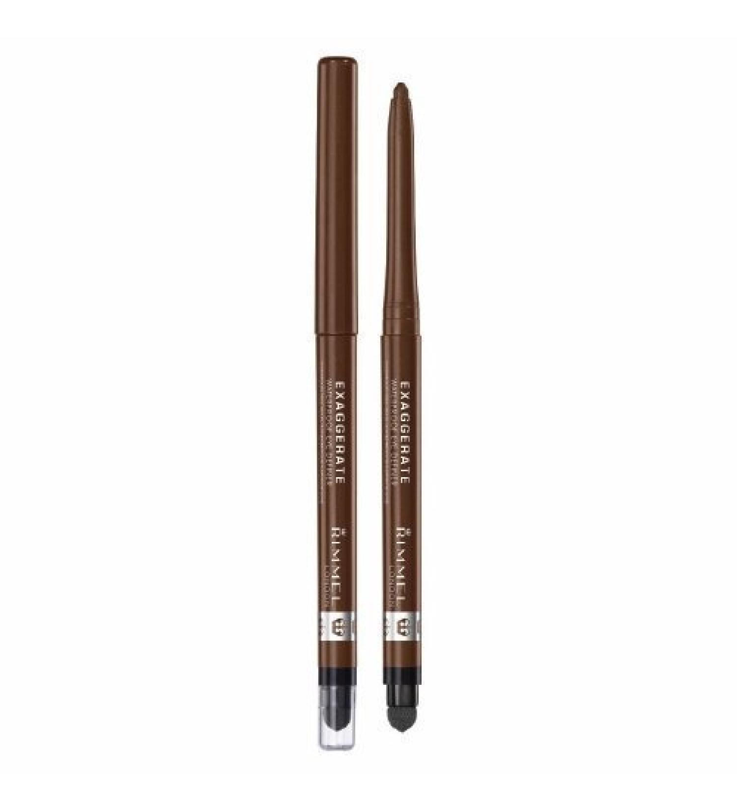 (3 Pack) RIMMEL LONDON Exaggerate Waterproof Eye Definer - Rich Brown